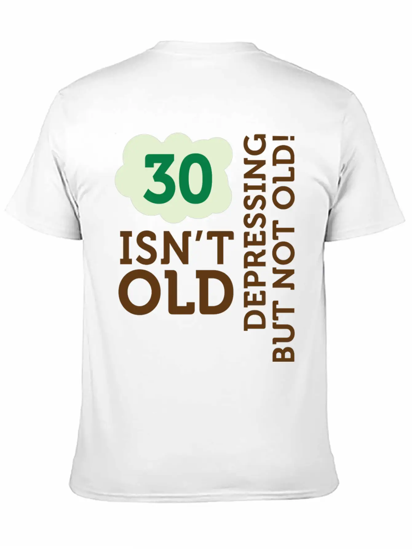 30 Is Not Old. Depressing, But Not Old! Unisex Casual T-Shirt – Clean Design For Daily Comfort