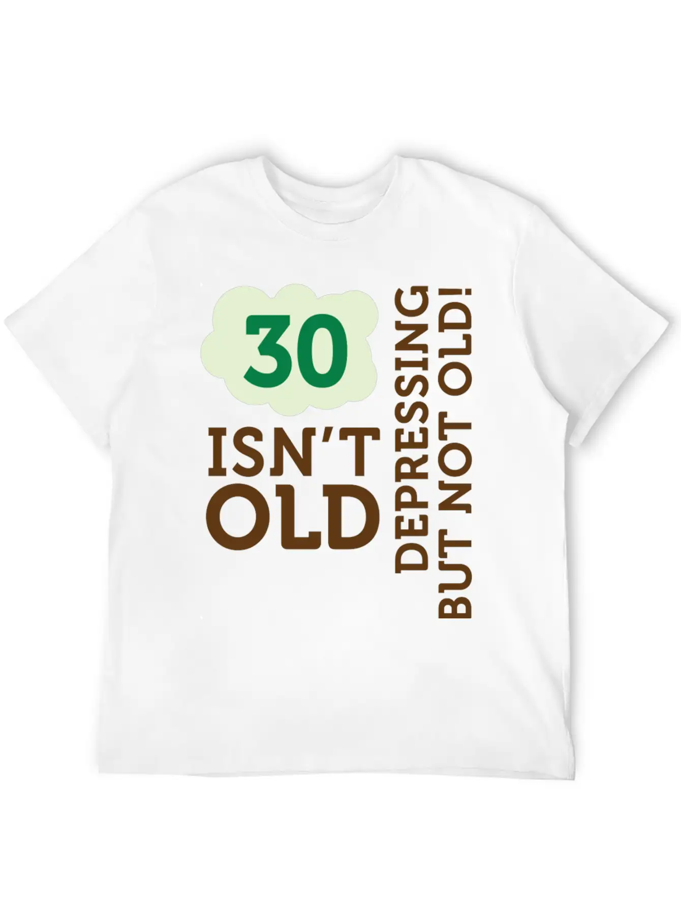 30 Is Not Old. Depressing, But Not Old! Unisex Casual T-Shirt – Clean Design For Daily Comfort