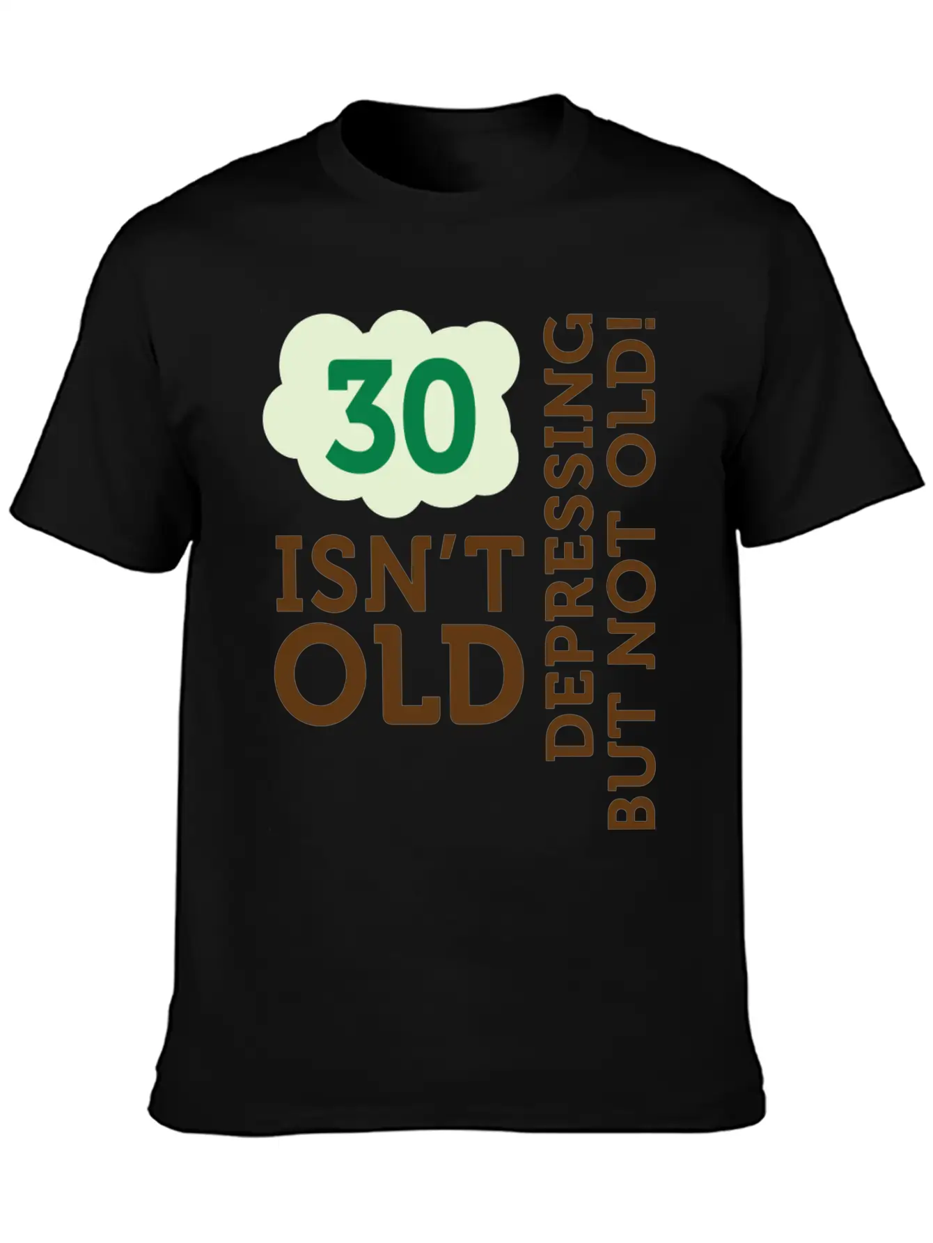 30 Is Not Old. Depressing, But Not Old! Unisex Casual T-Shirt – Clean Design For Daily Comfort
