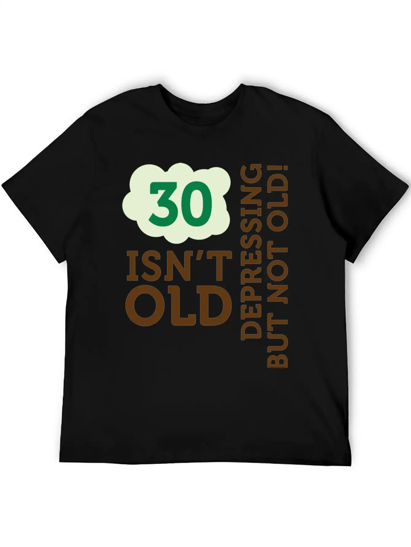 30 Is Not Old. Depressing, But Not Old! Unisex Casual T-Shirt – Clean Design For Daily Comfort