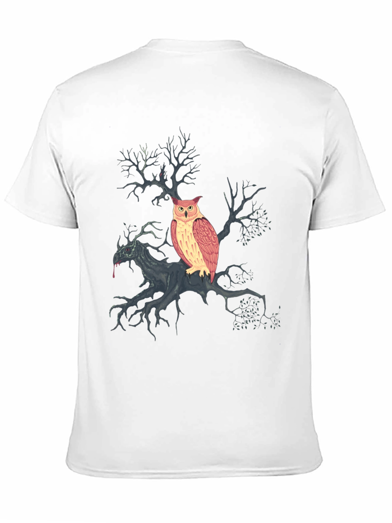 Owl & Tree Graphic T-Shirt