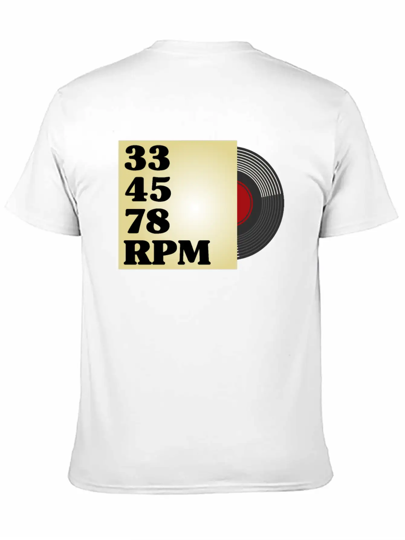 33 45 78 RPM Vinyl Records Collector Retro Modern Fit Casual T-Shirt – Clean And Versatile Design