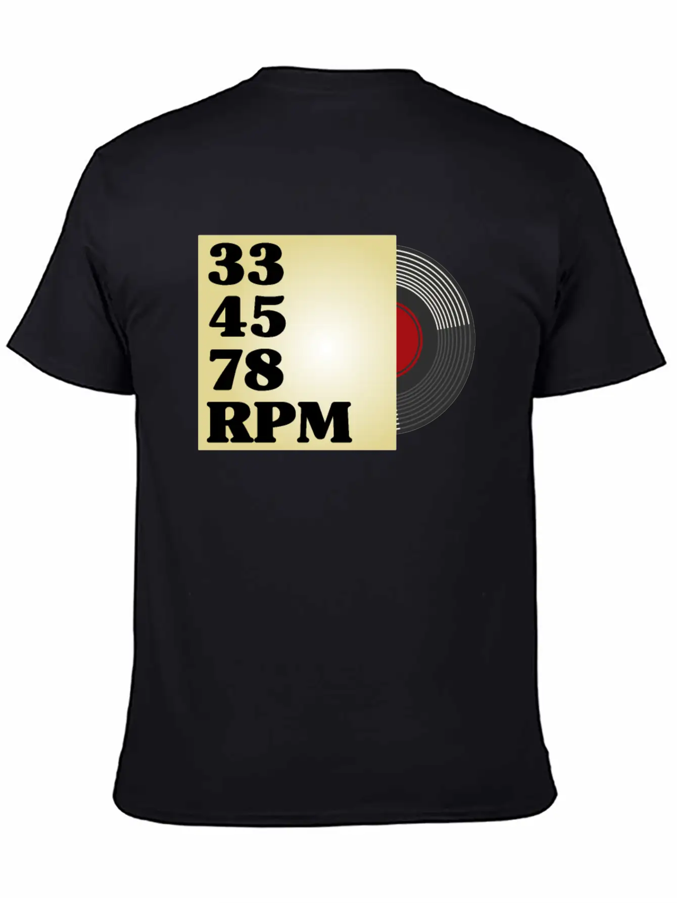 33 45 78 RPM Vinyl Records Collector Retro Modern Fit Casual T-Shirt – Clean And Versatile Design
