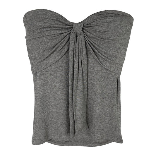 Pleated Padded Tube Top for Women