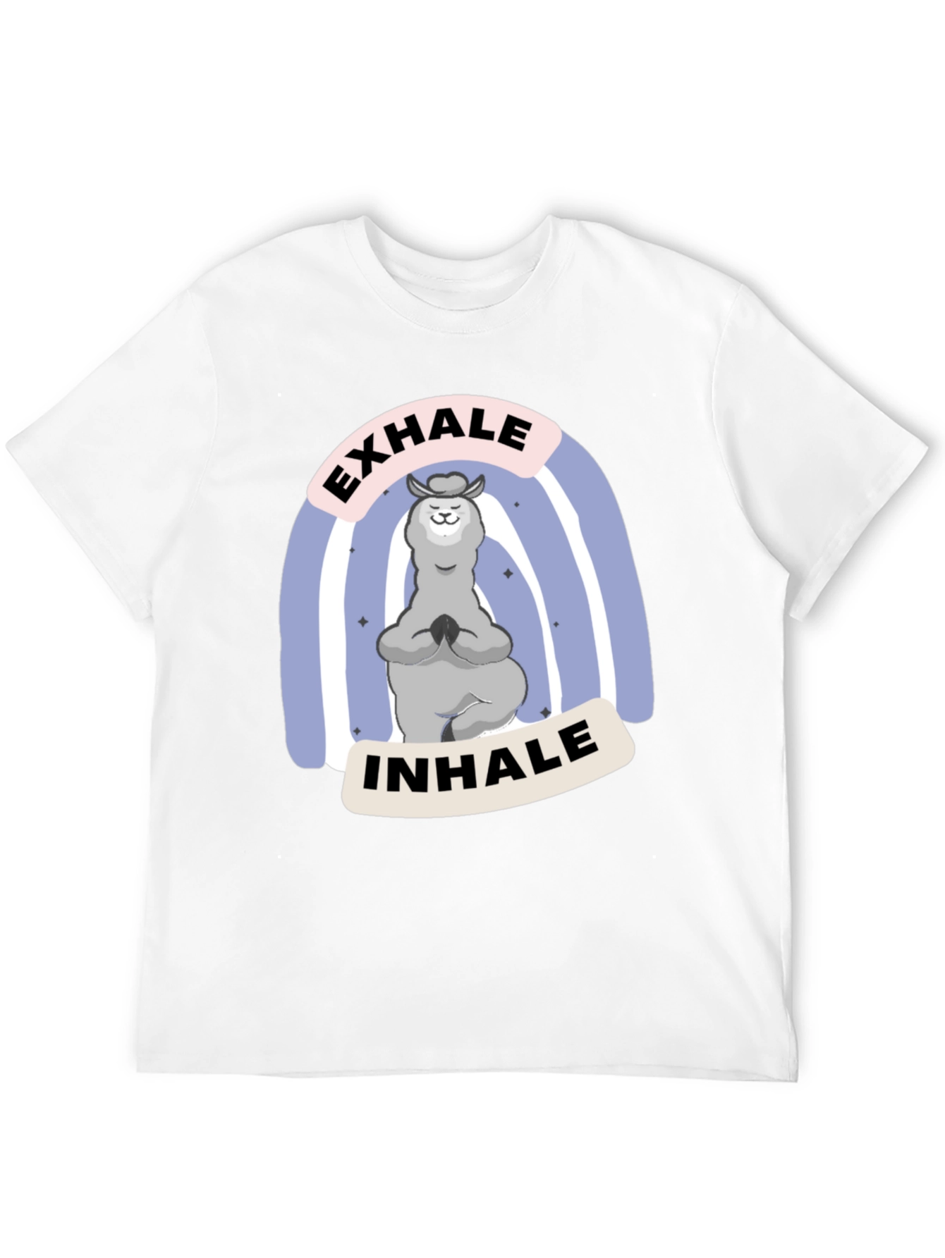 Yoga Llama T-Shirt - Exhale Inhale Relax Tee