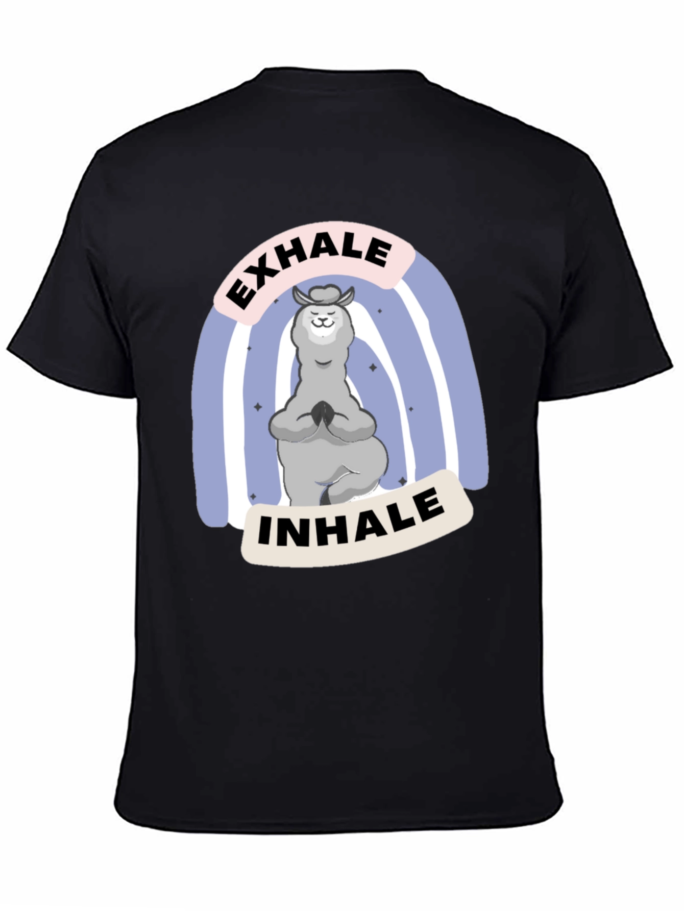 Yoga Llama T-Shirt - Exhale Inhale Relax Tee