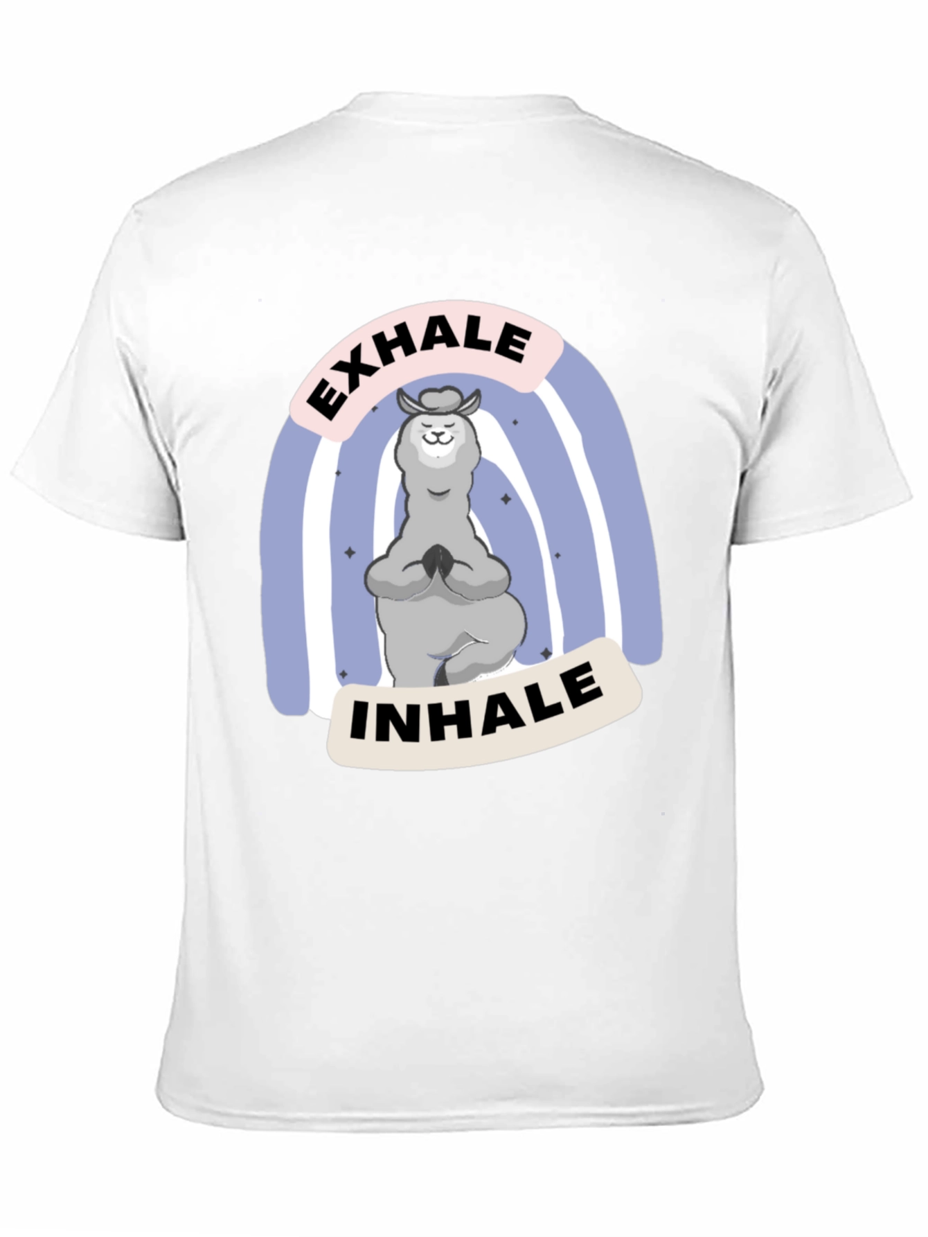 Yoga Llama T-Shirt - Exhale Inhale Relax Tee