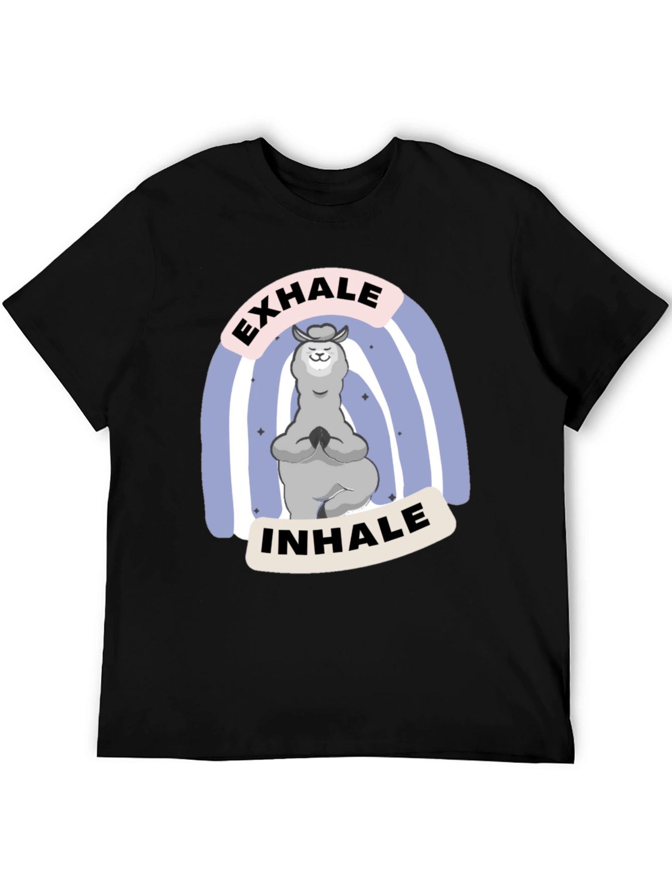Yoga Llama T-Shirt - Exhale Inhale Relax Tee