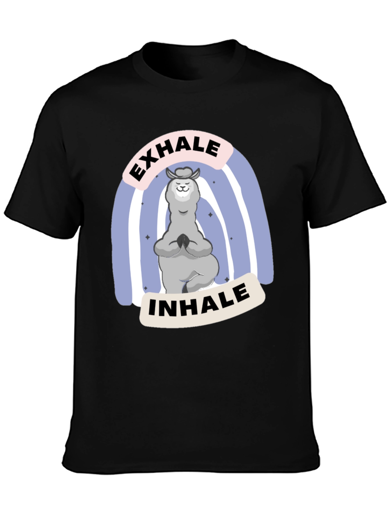 Yoga Llama T-Shirt - Exhale Inhale Relax Tee
