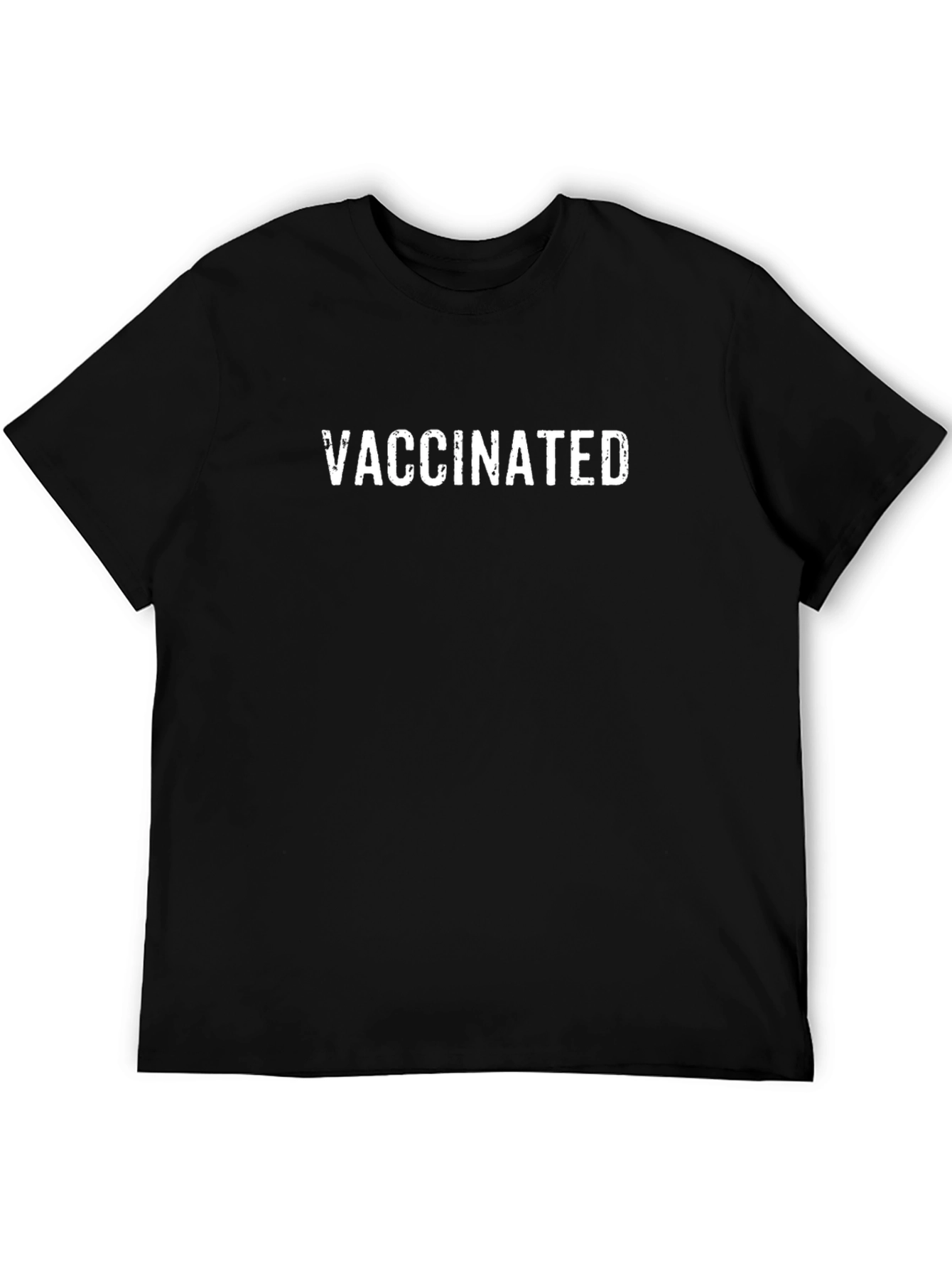 Vaccinated Black T-Shirt - Show Your Support