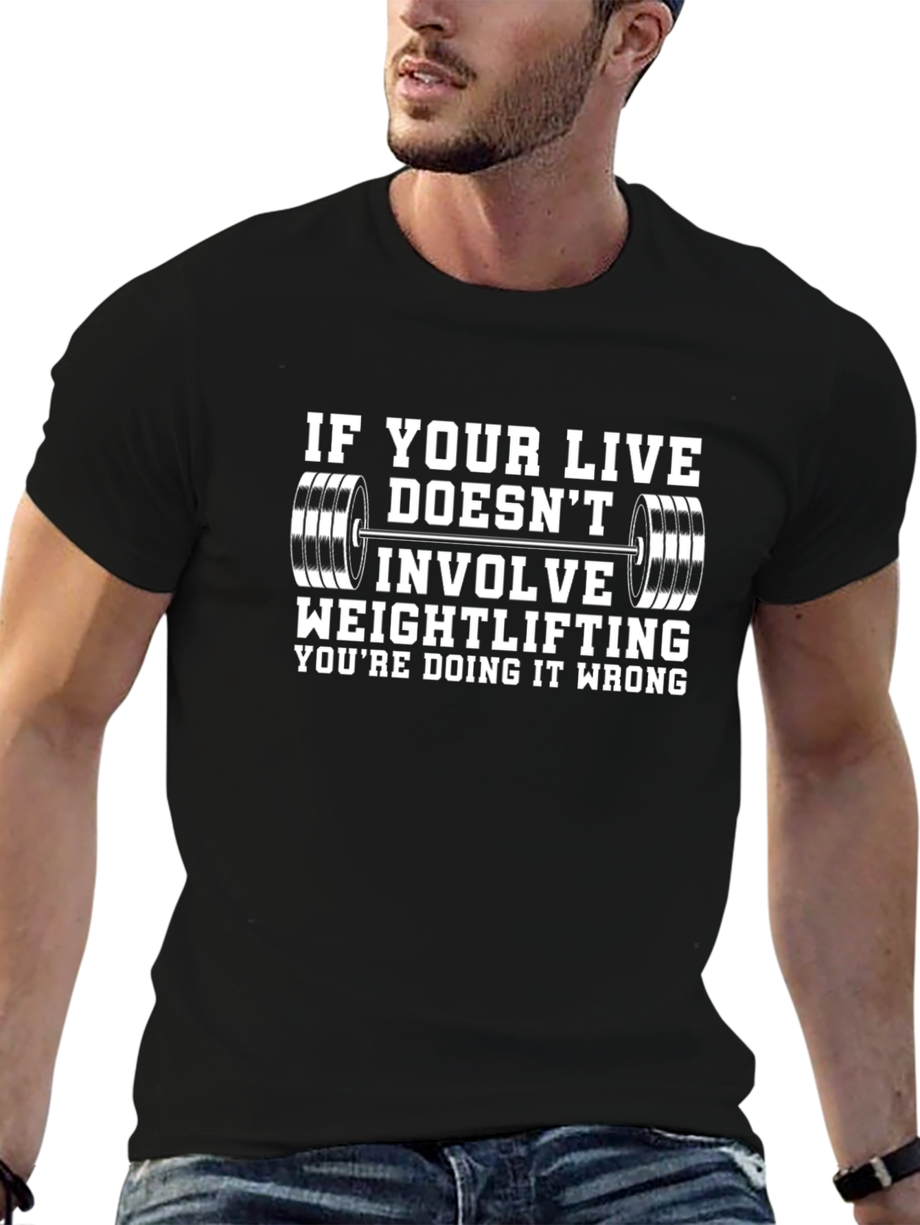 Weightlifting Lifestyle T-Shirt - Fitness Apparel