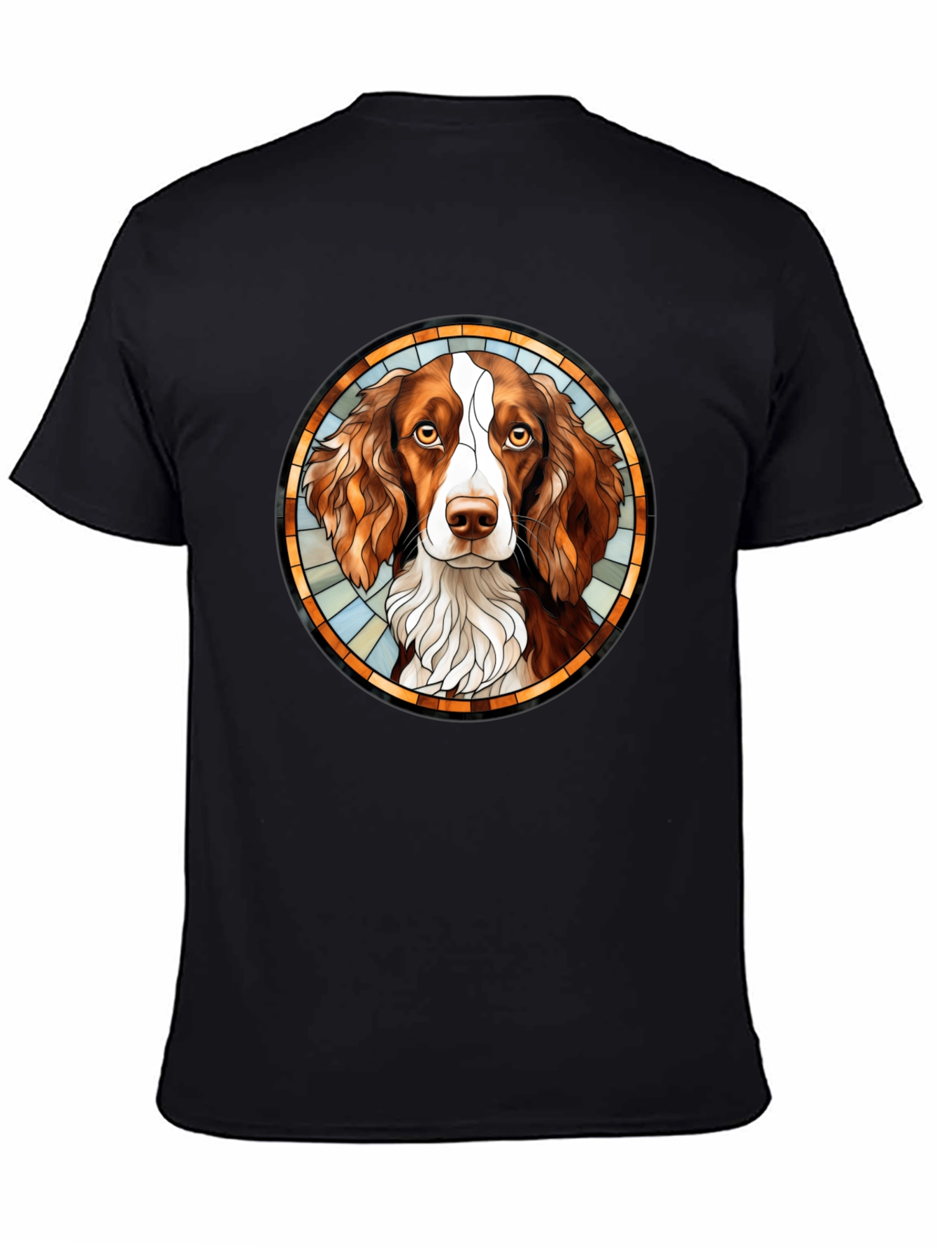 Springer Spaniel Stained Glass Style T-Shirt