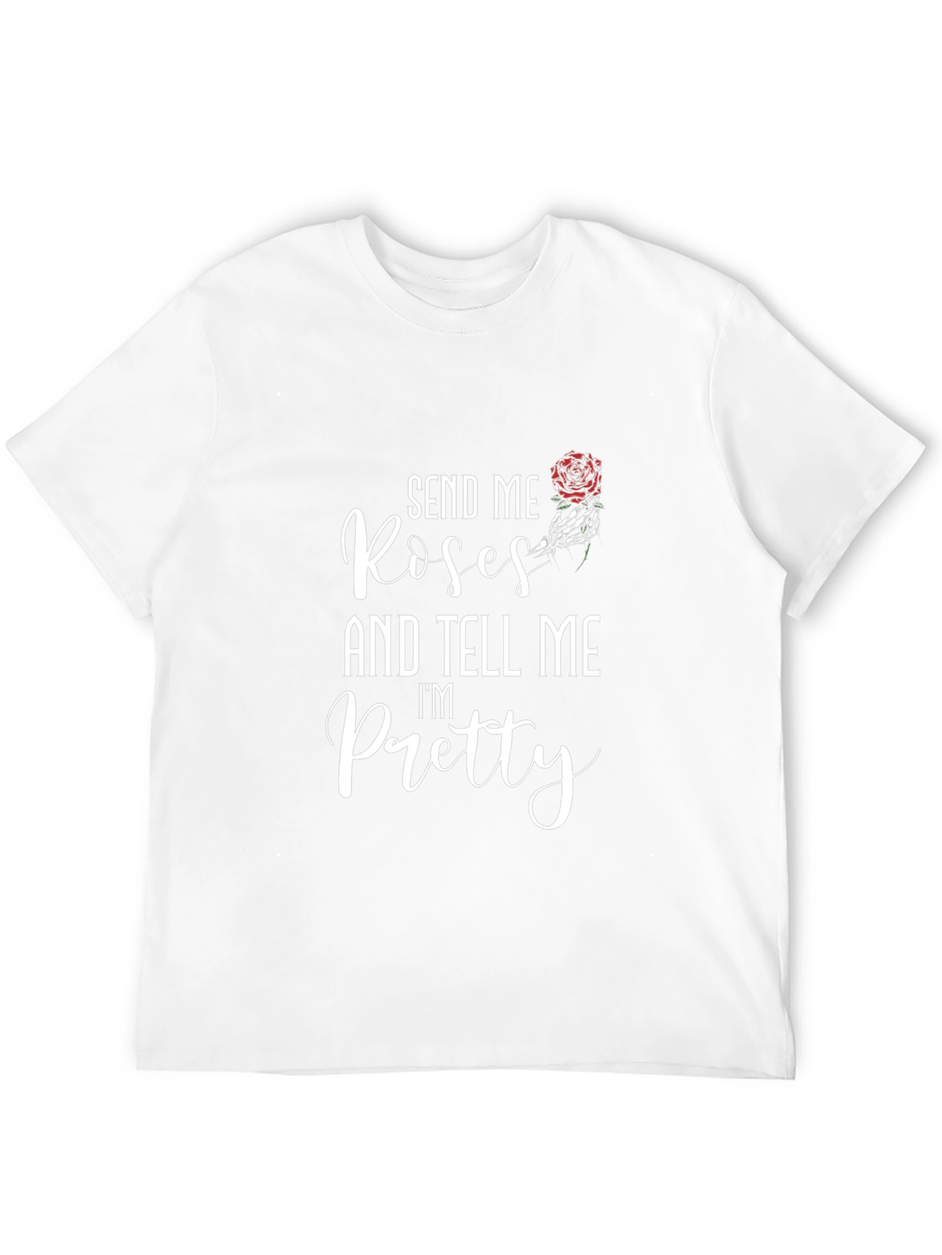 Send Me Roses Graphic T-Shirt - Black