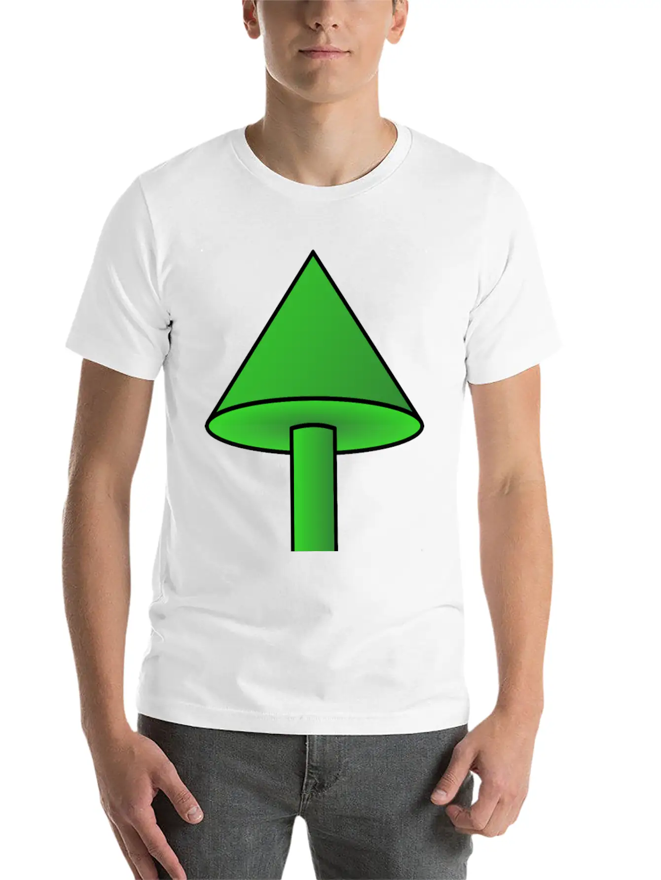 3d Arrow Up Lightweight Cotton T-Shirt – Daily Comfort Graphic Shirt