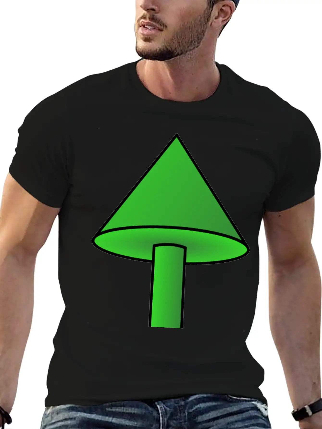 3d Arrow Up Lightweight Cotton T-Shirt – Daily Comfort Graphic Shirt