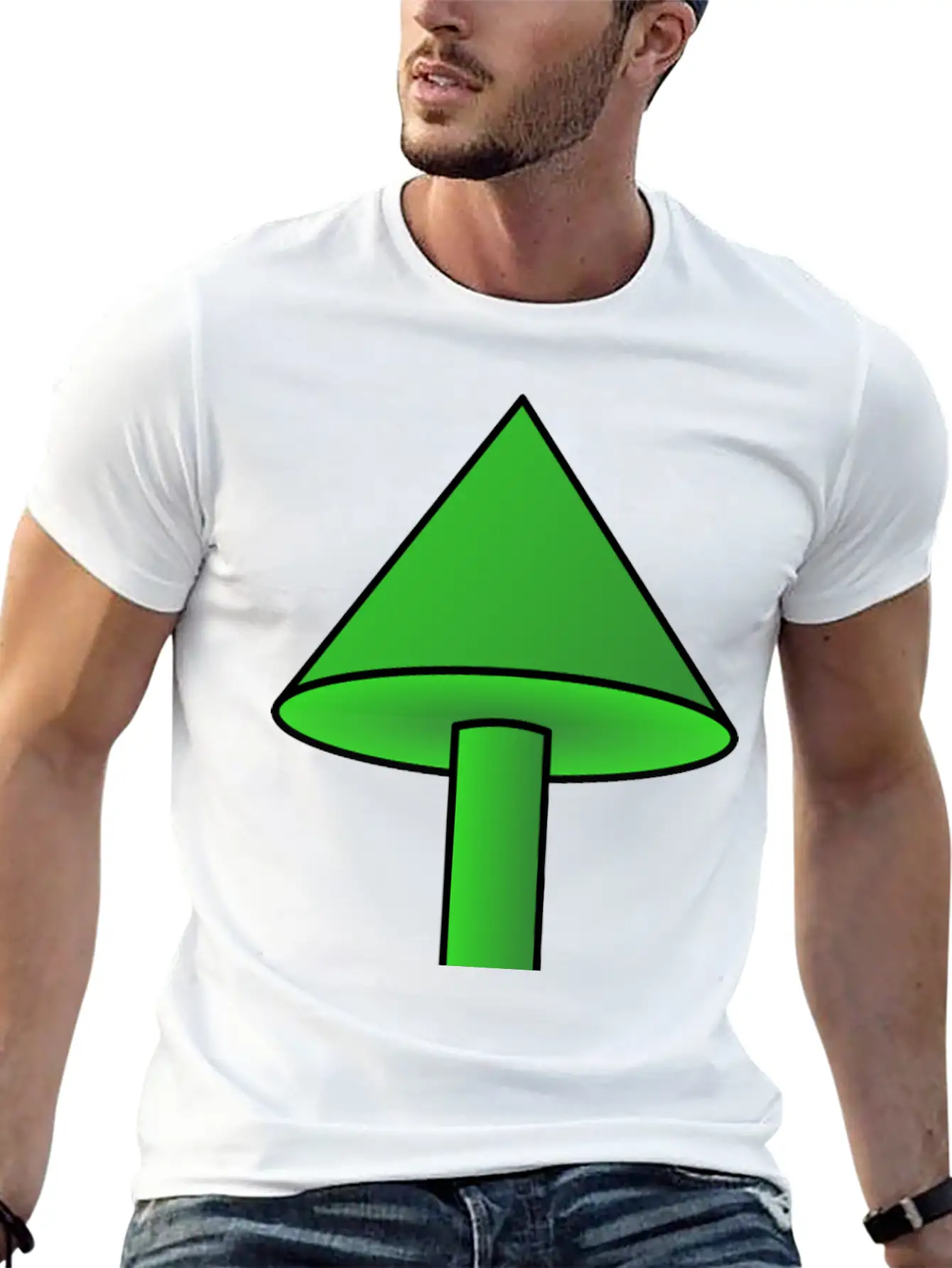 3d Arrow Up Lightweight Cotton T-Shirt – Daily Comfort Graphic Shirt