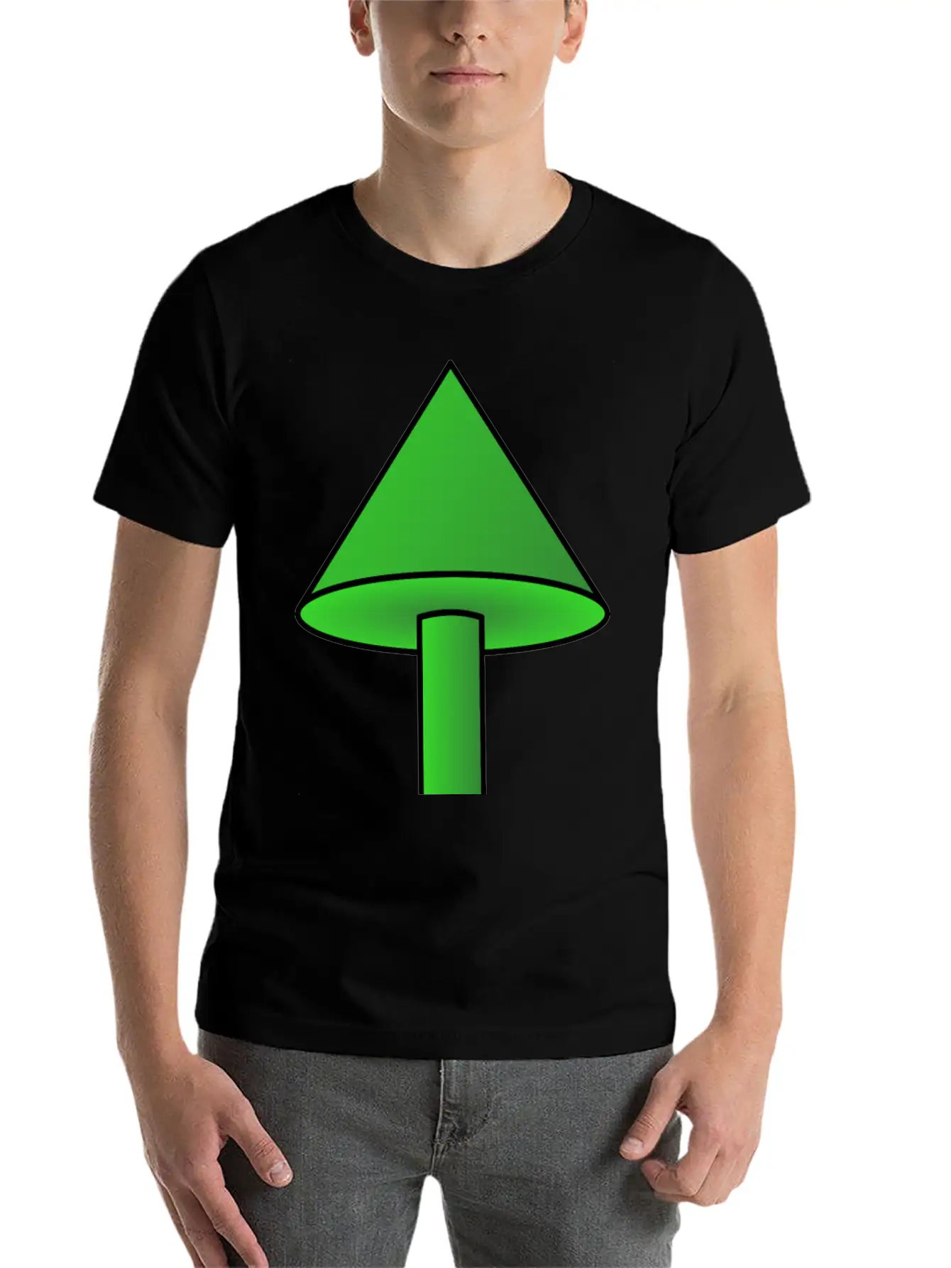 3d Arrow Up Lightweight Cotton T-Shirt – Daily Comfort Graphic Shirt