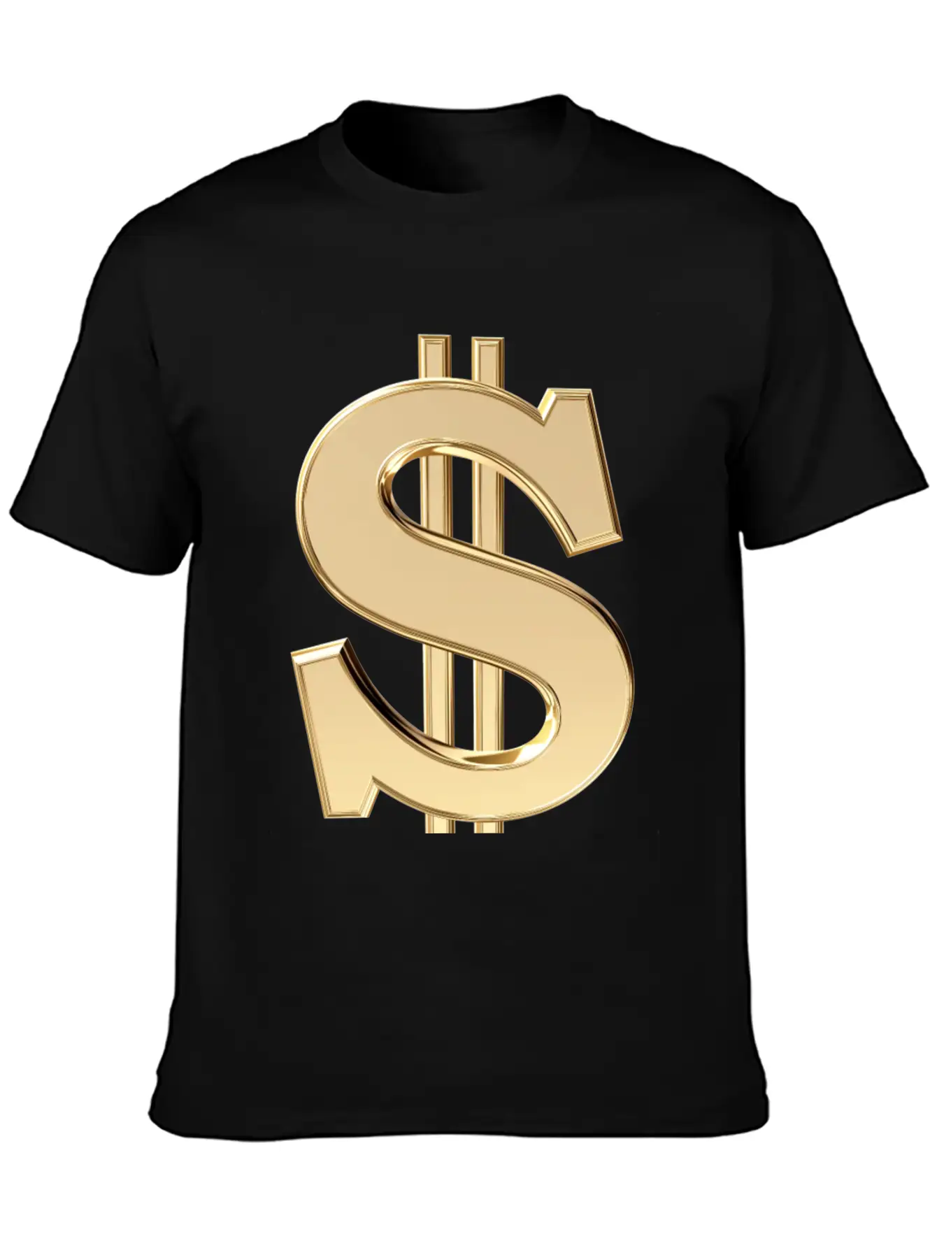 3D Dollar Sign Relaxed Everyday Tee – Lightweight And Durable Cotton