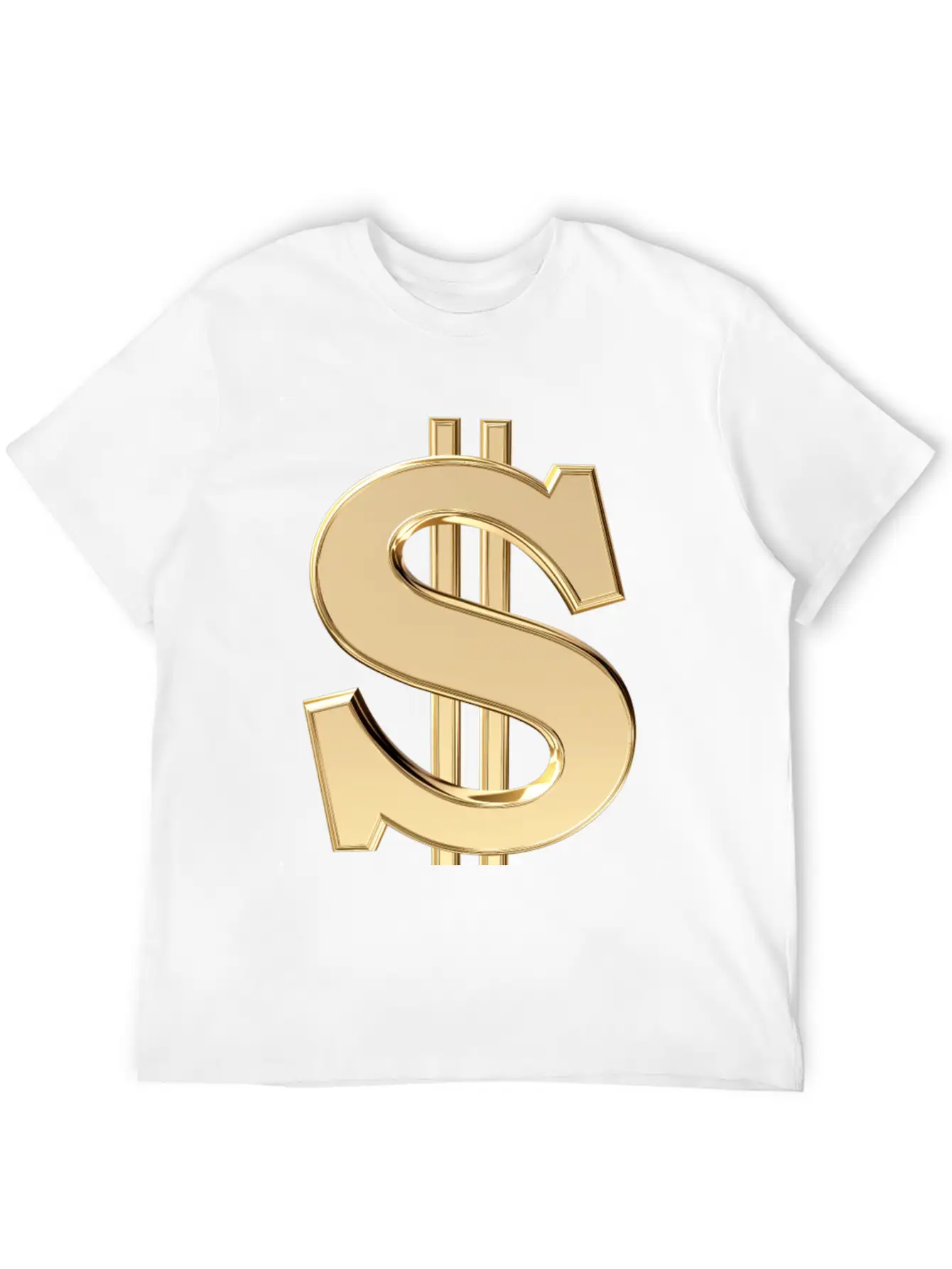 3D Dollar Sign Relaxed Everyday Tee – Lightweight And Durable Cotton