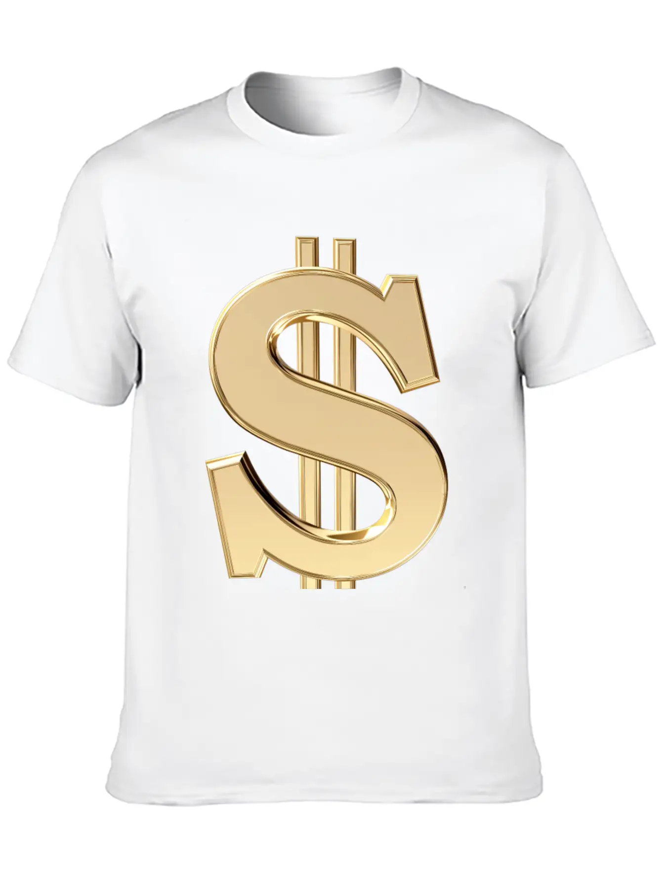 3D Dollar Sign Relaxed Everyday Tee – Lightweight And Durable Cotton