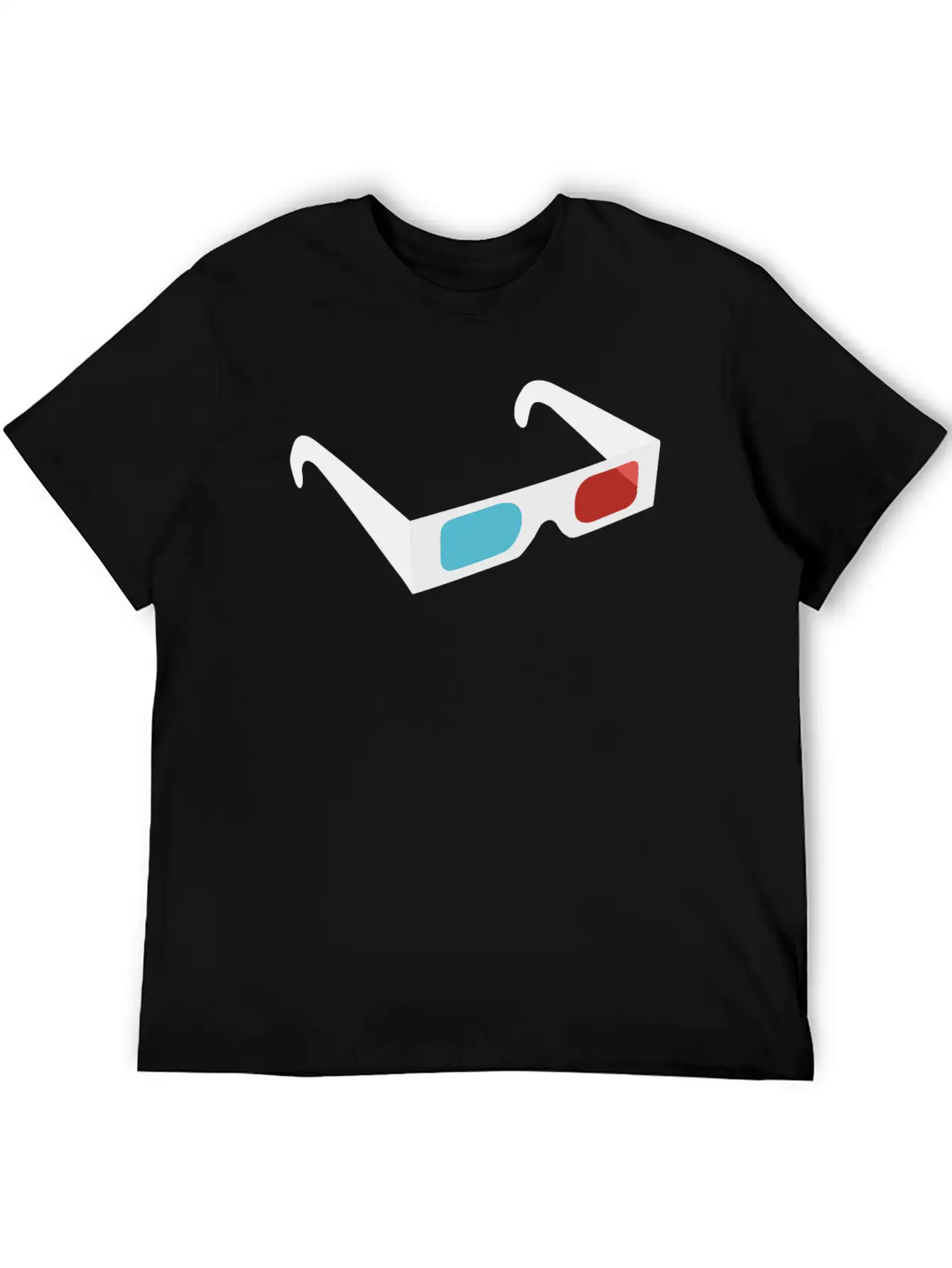 3D Glasses Classic Fit Graphic Tee For Daily Comfort – Unisex Cotton Shirt
