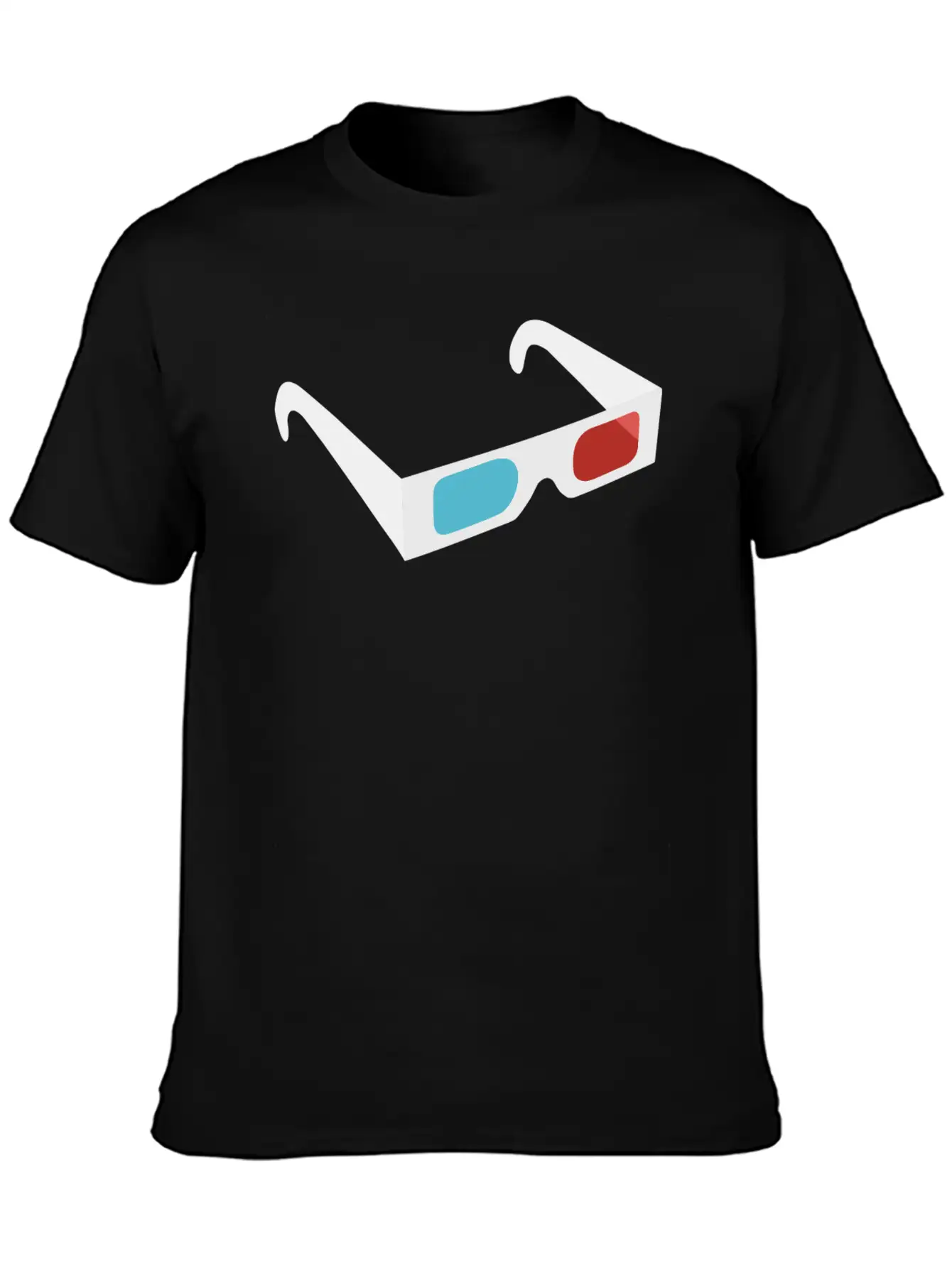 3D Glasses Classic Fit Graphic Tee For Daily Comfort – Unisex Cotton Shirt
