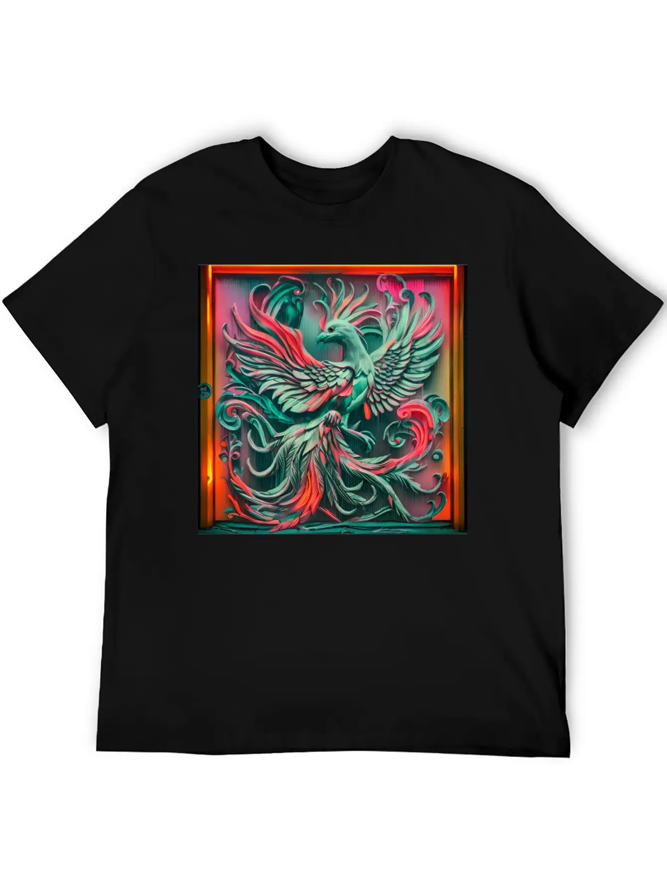 3D Phoenix.Bird Lightweight Cotton T-Shirt – Daily Comfort Graphic Shirt