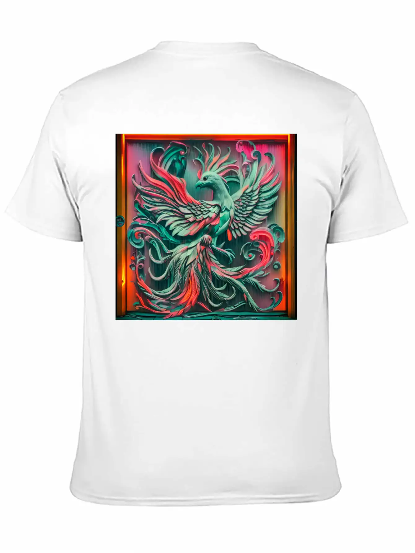 3D Phoenix.Bird Lightweight Cotton T-Shirt – Daily Comfort Graphic Shirt