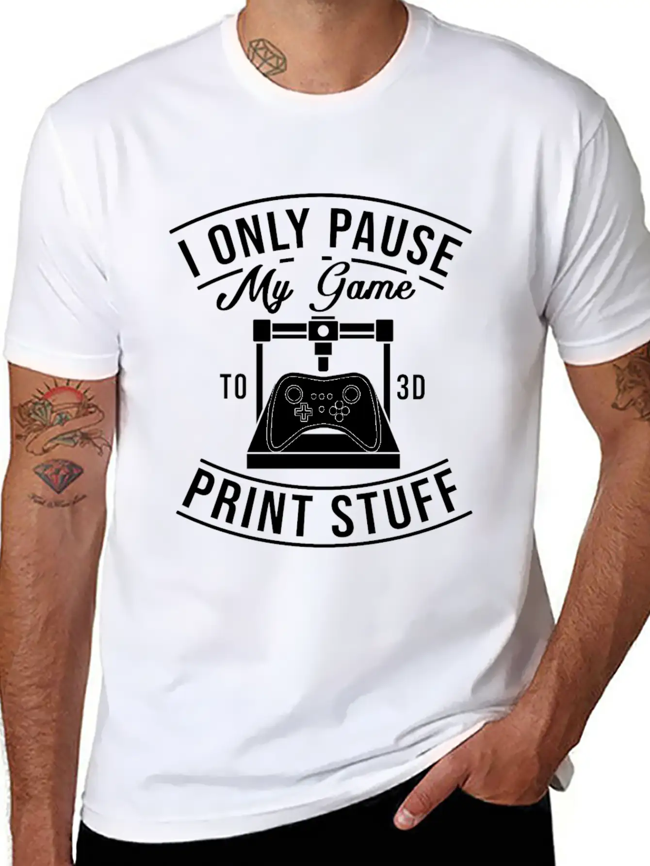 3d Printer Hobby Machinist 3D Print Maker Gift Lightweight Cotton T-Shirt – Daily Comfort Graphic Shirt