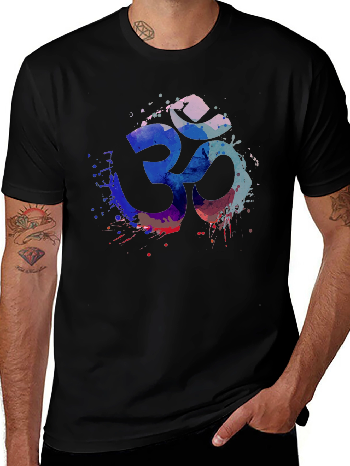 Om Symbol T-Shirt - Black Unique Design