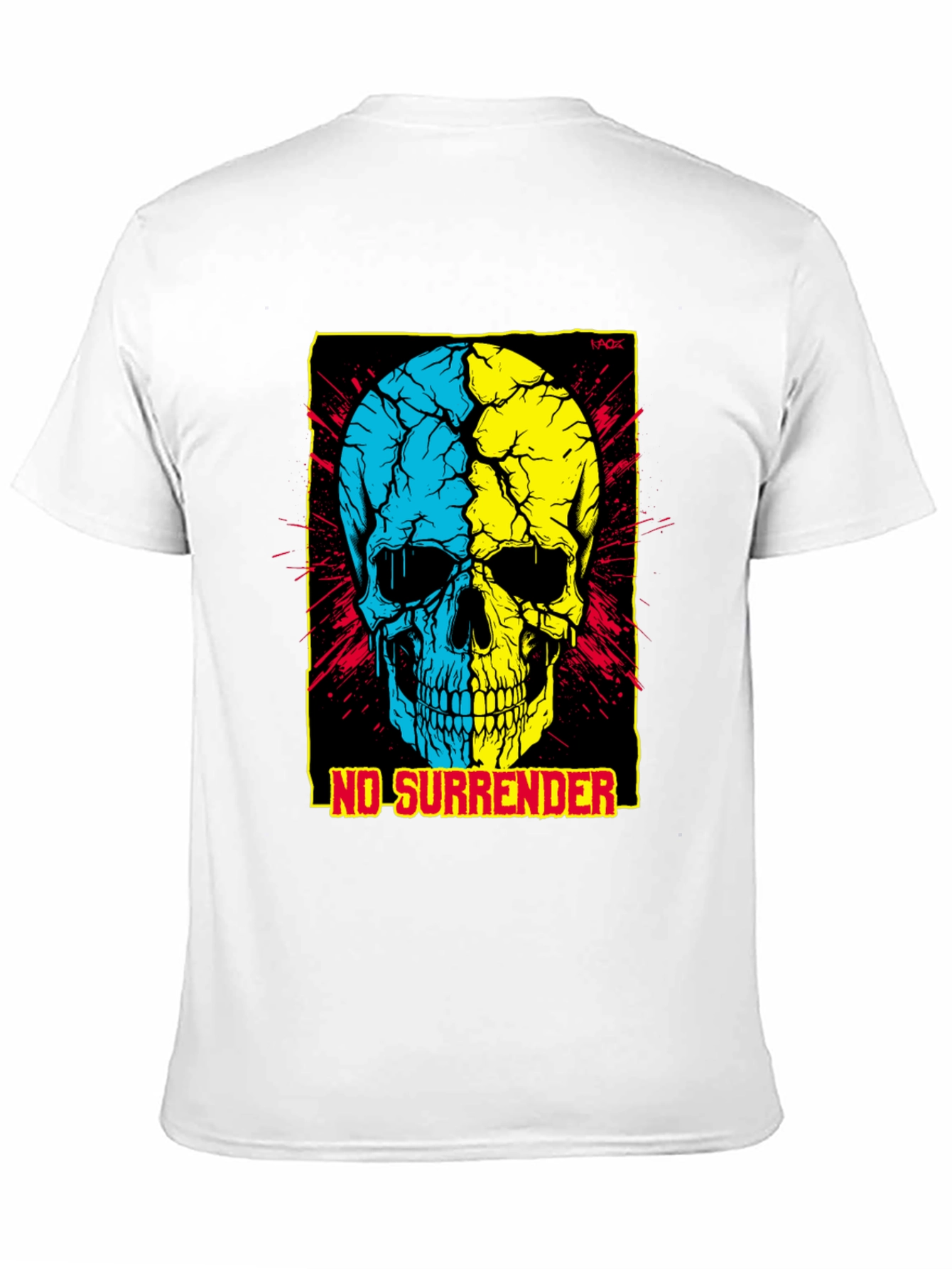No Surrender Ukrainian Skull Graphic Tee