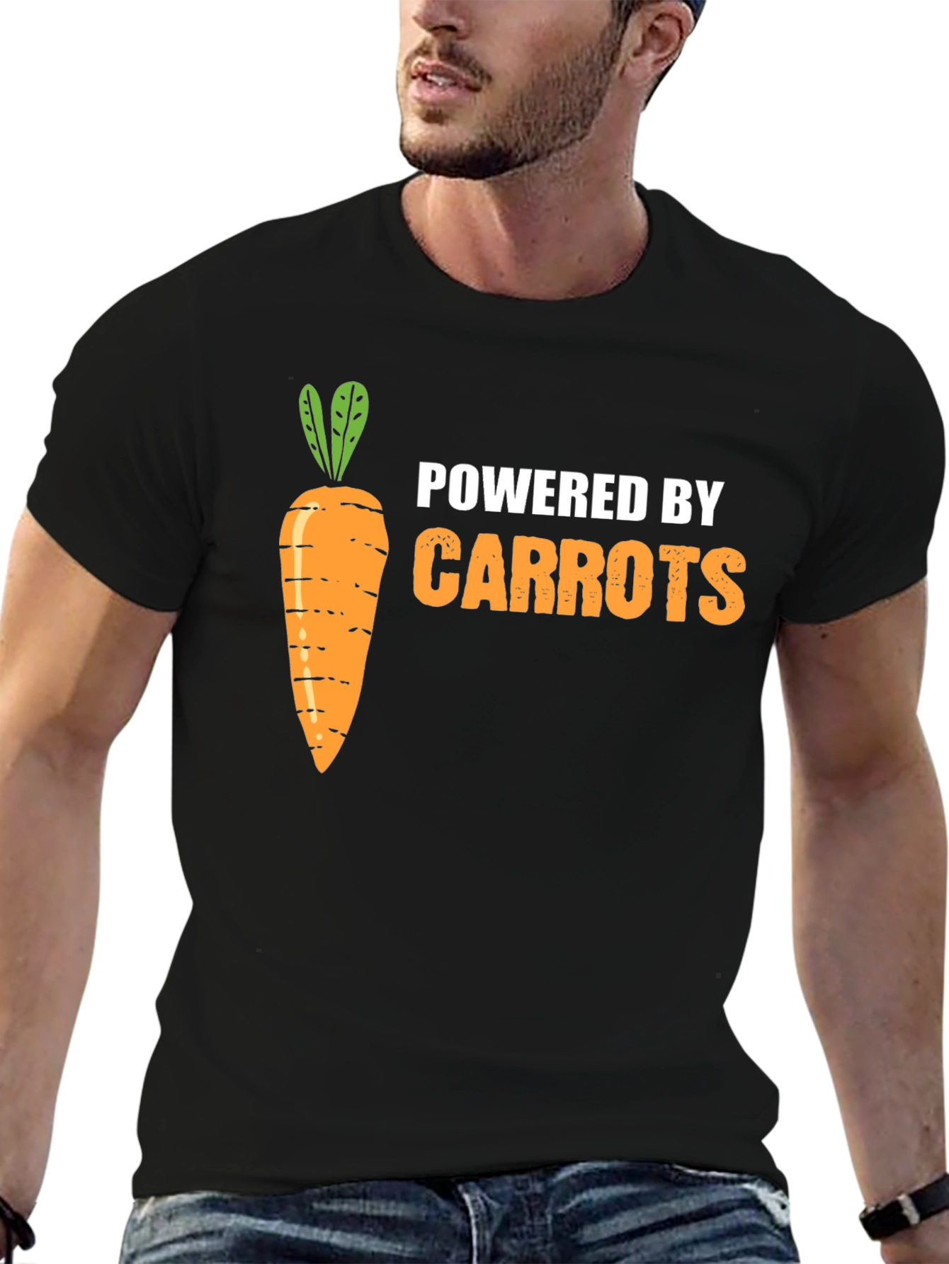Powered By Carrots Graphic T-Shirt