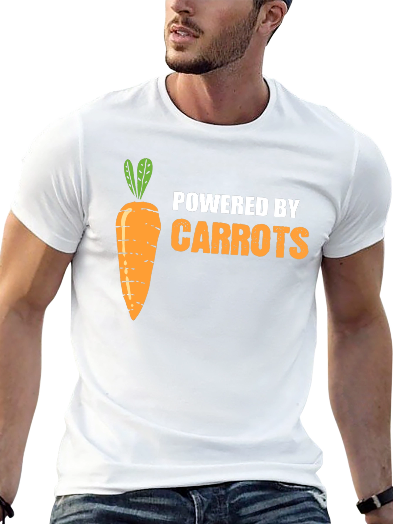 Powered By Carrots Graphic T-Shirt