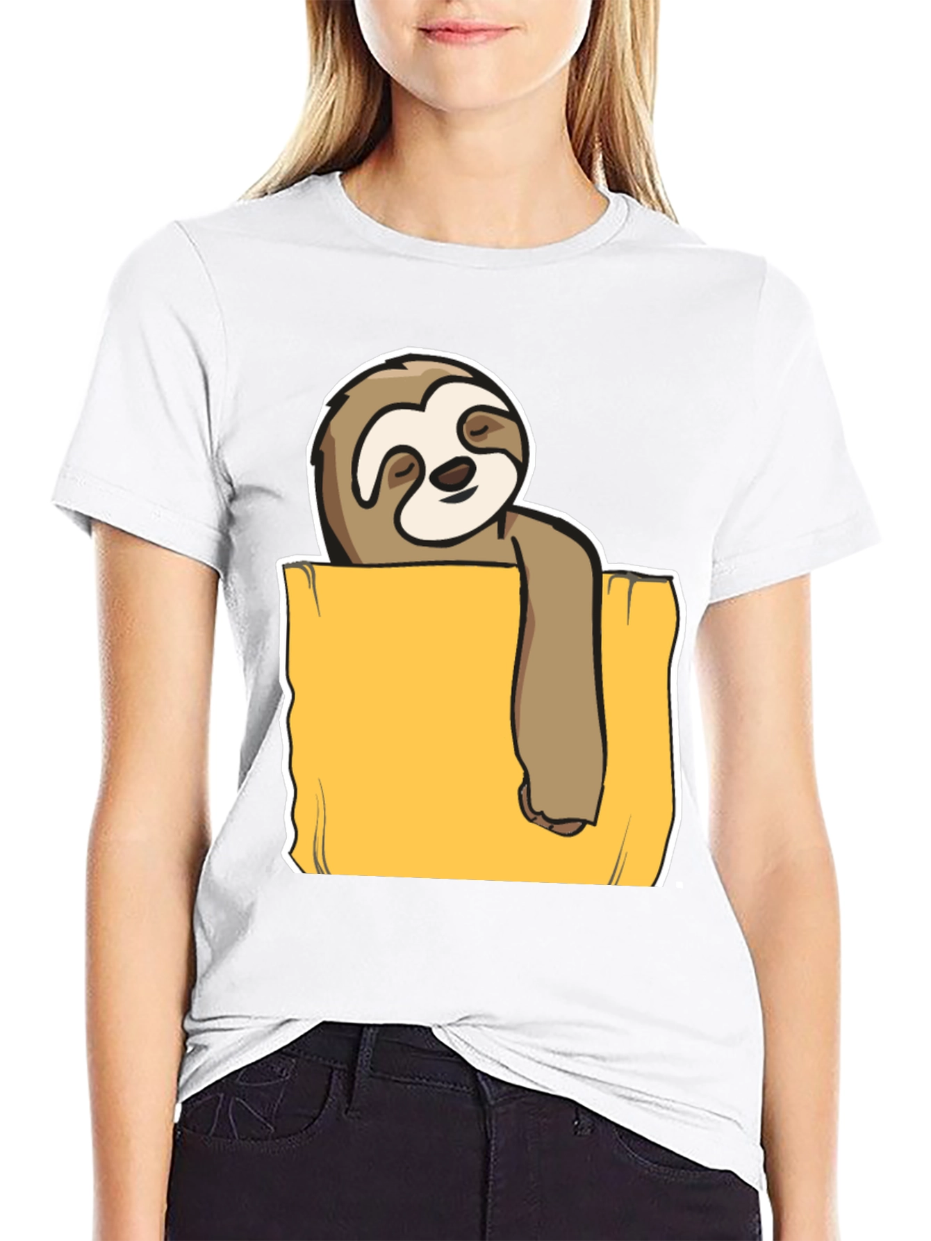 Sloth Pocket T-Shirt - Relaxed Fit Casual Style