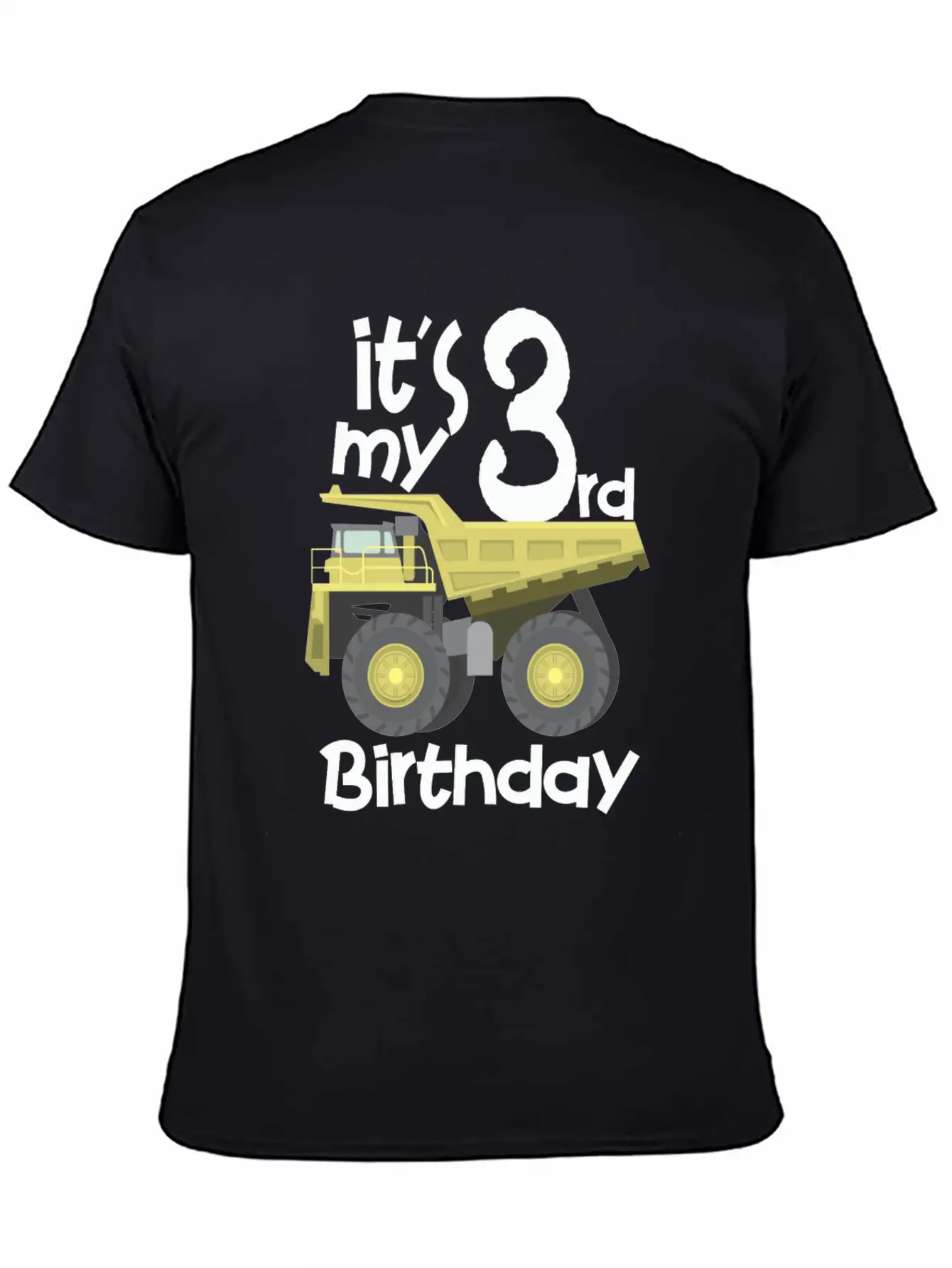 3rd Truck Birthday Lightweight Cotton T-Shirt – Daily Comfort Graphic Shirt