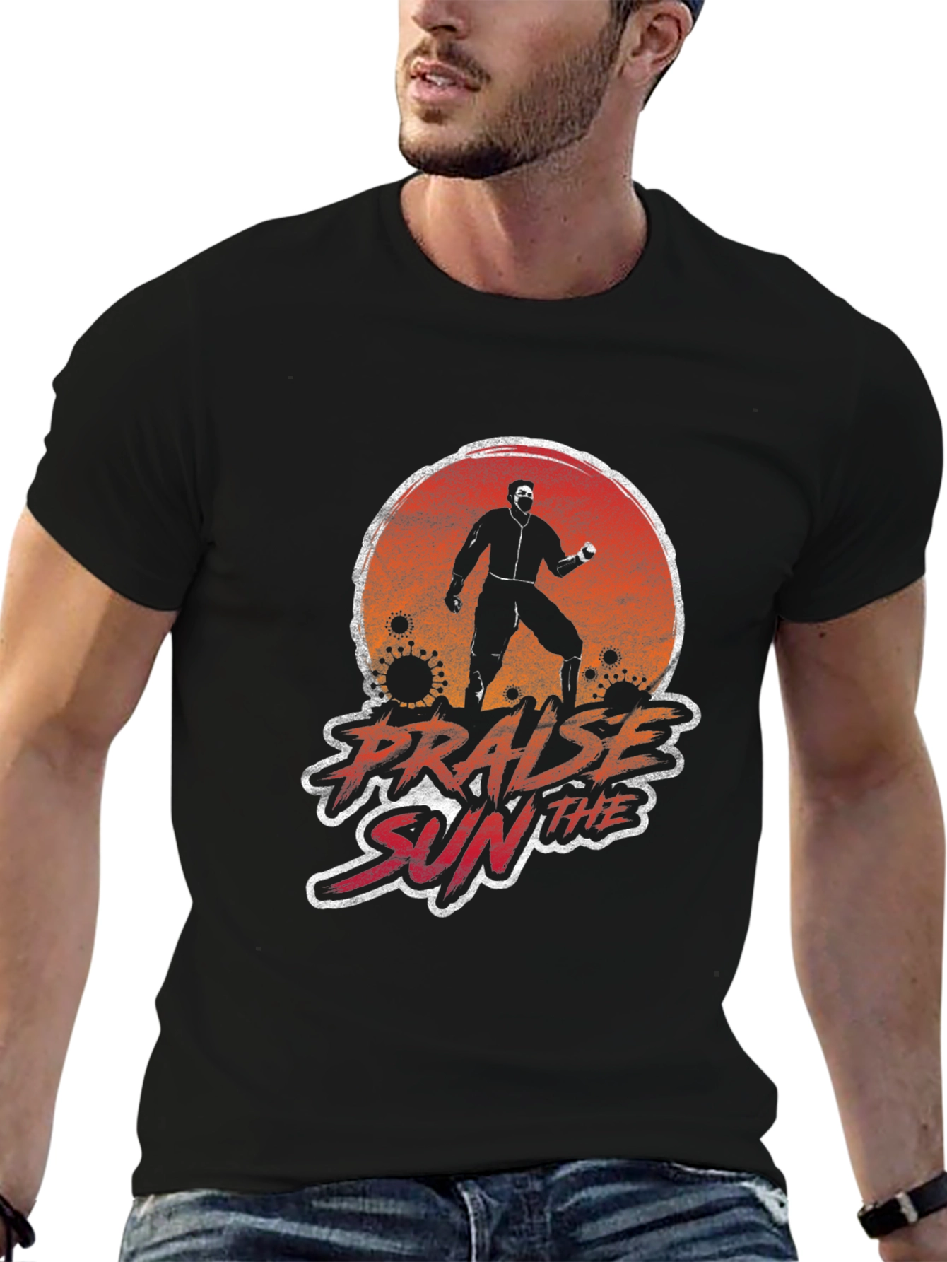 Praise the Sun Graphic Tee - Black