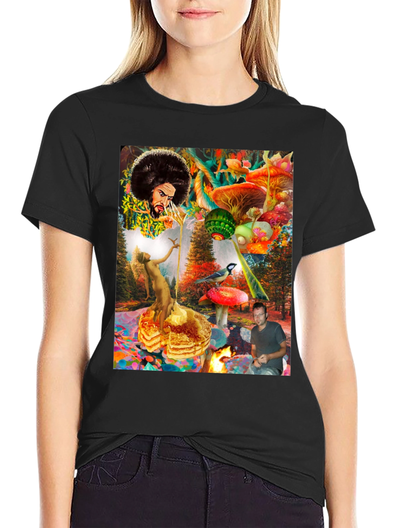 Psychedelic Fantasy Graphic Print T-Shirt