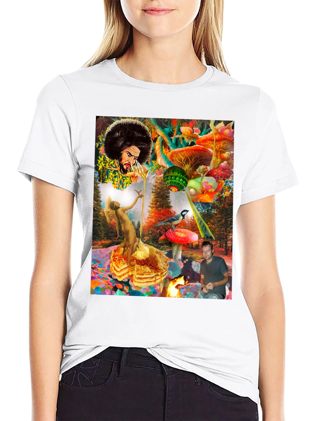 Psychedelic Fantasy Graphic Print T-Shirt