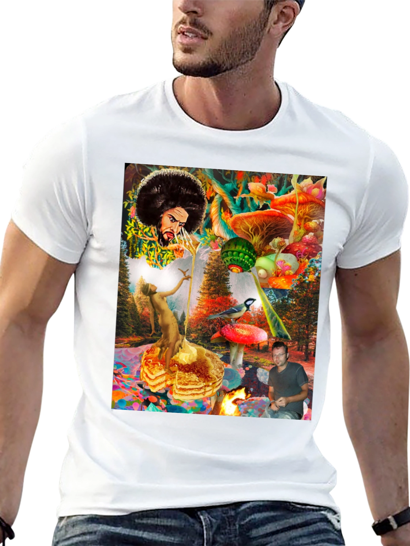 Psychedelic Fantasy Graphic Print T-Shirt