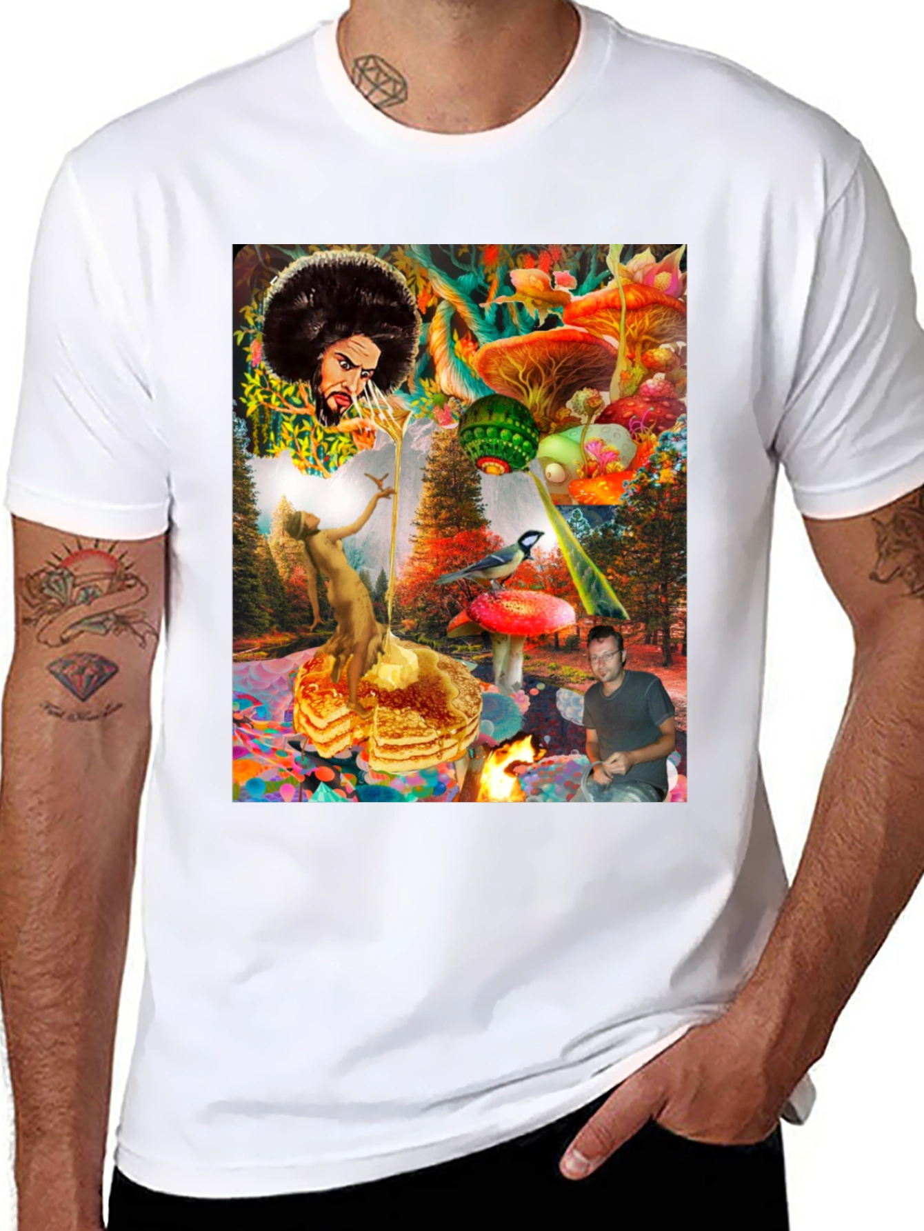 Psychedelic Fantasy Graphic Print T-Shirt