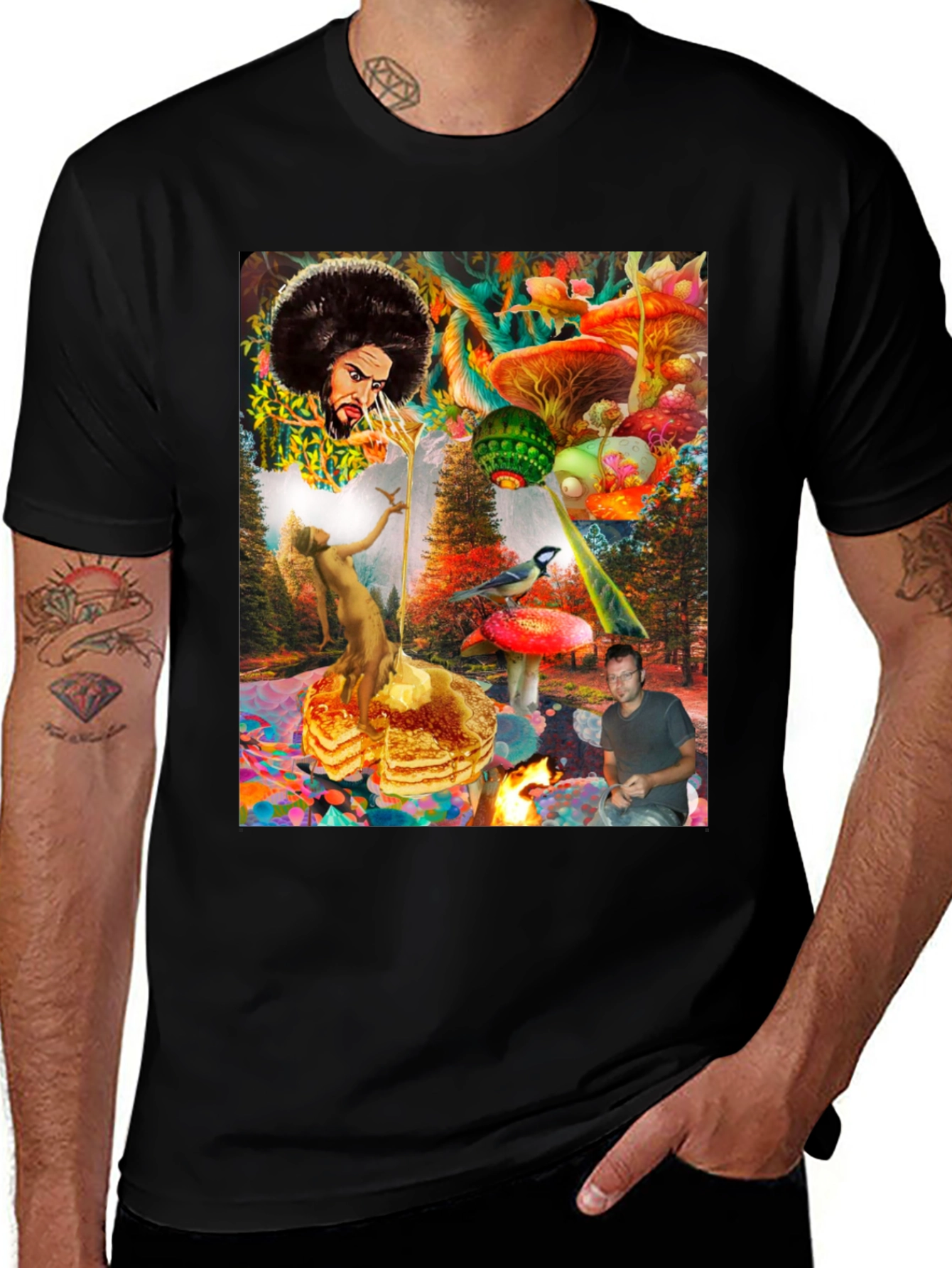 Psychedelic Fantasy Graphic Print T-Shirt