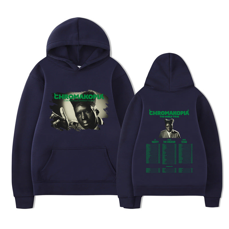 Printed KORN Cartoon Character Unisex Hoodie for Autumn and Winter Fashion Casual Sportswear