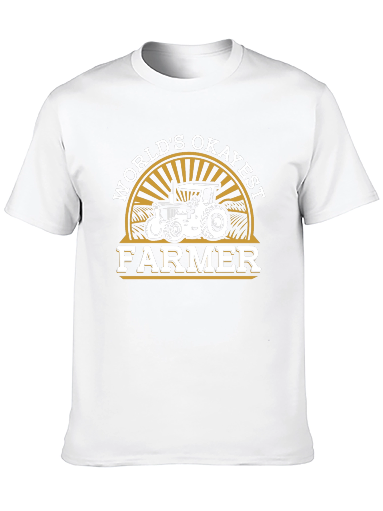 Worlds Okayest Farmer Black T-Shirt