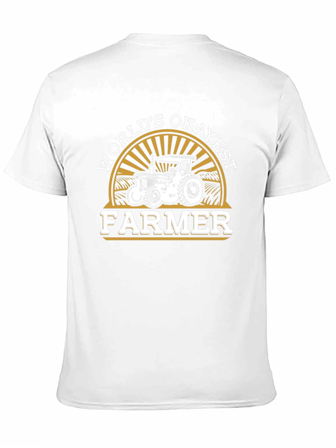Worlds Okayest Farmer Black T-Shirt