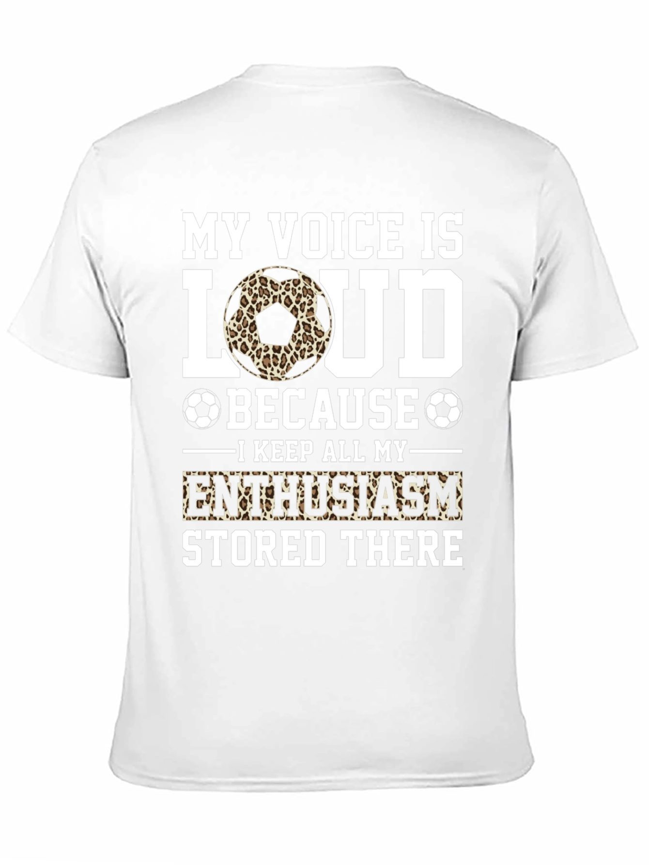 My Voice is Loud Soccer Fan T-Shirt