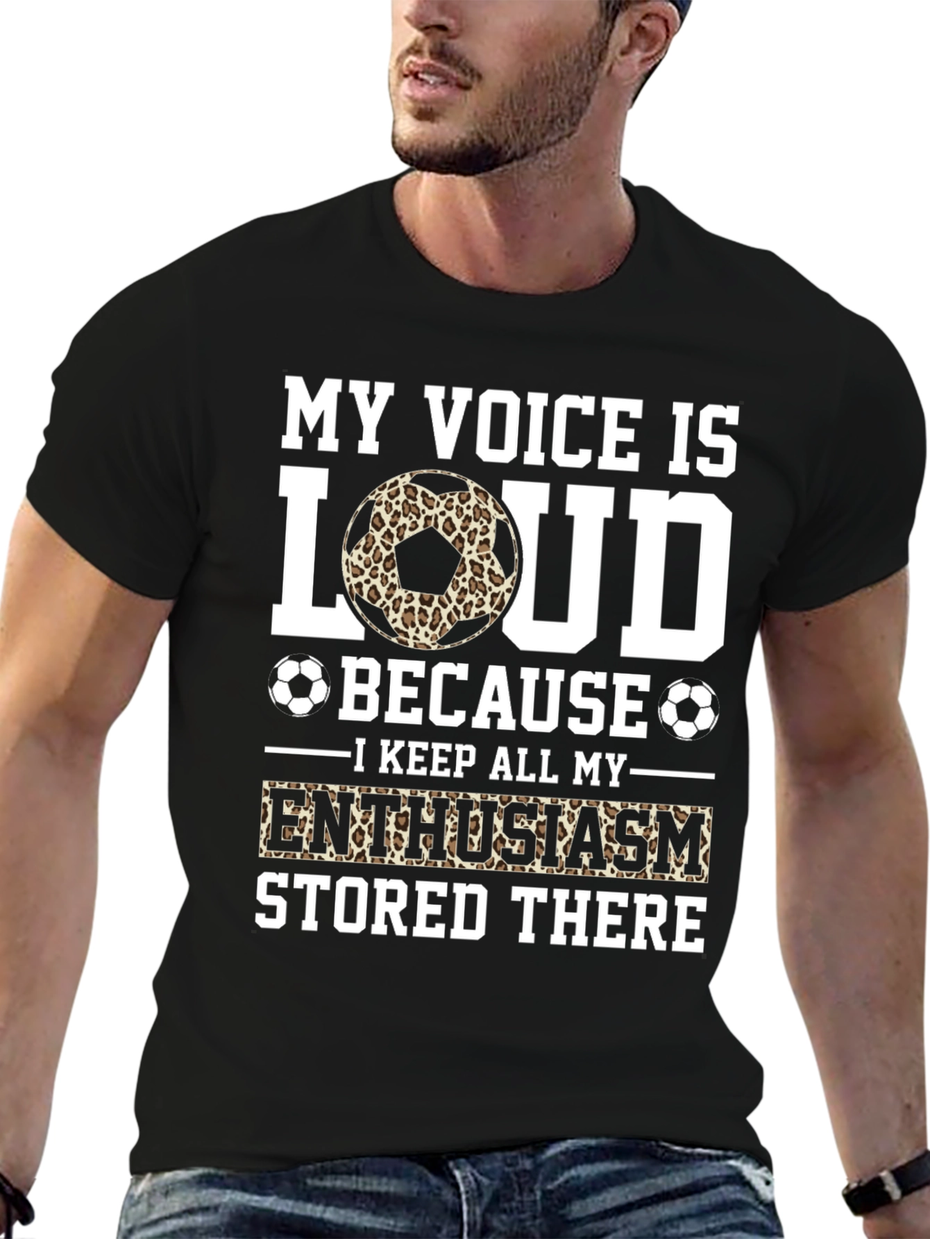My Voice is Loud Soccer Fan T-Shirt