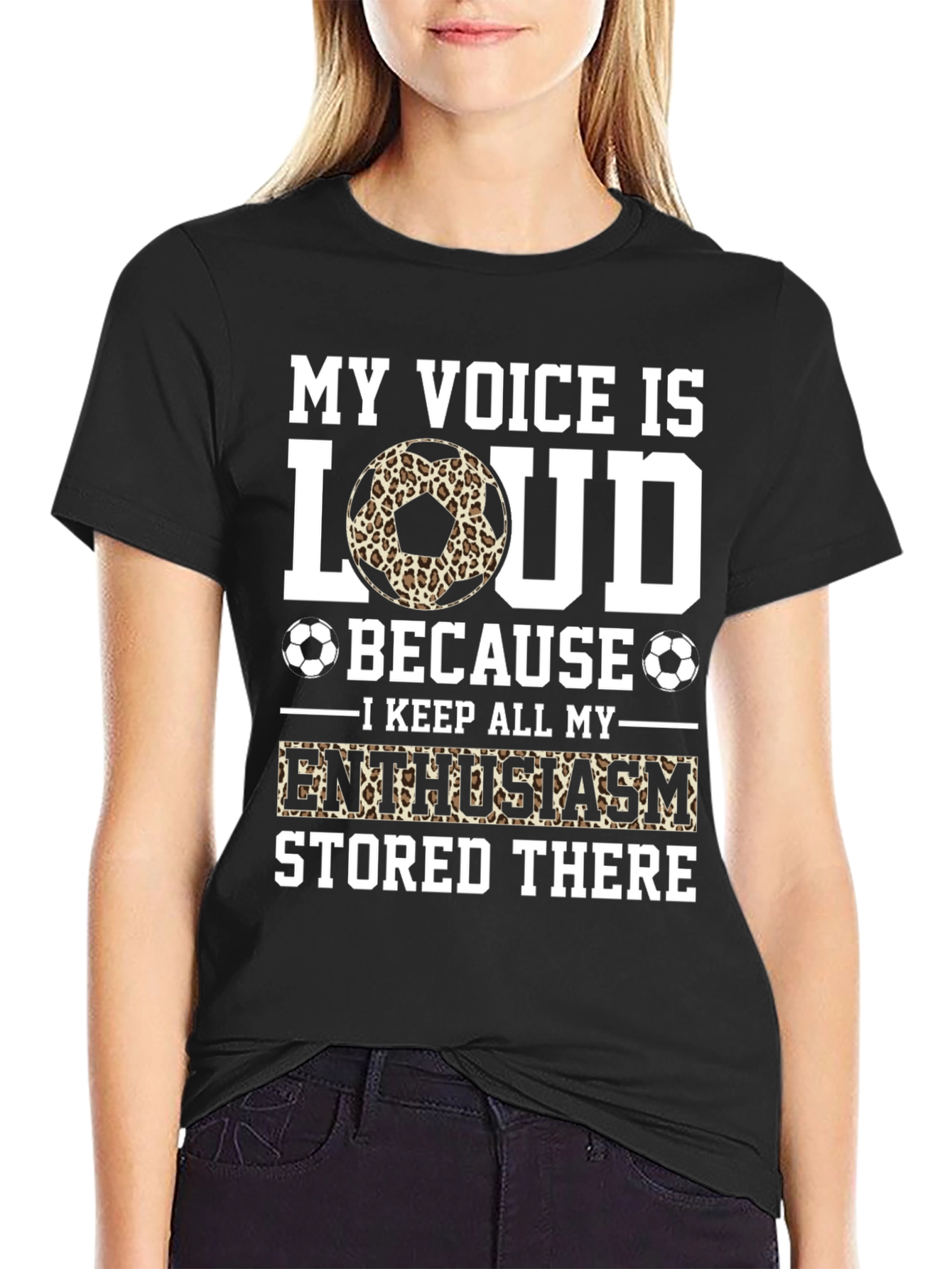 My Voice is Loud Soccer Fan T-Shirt