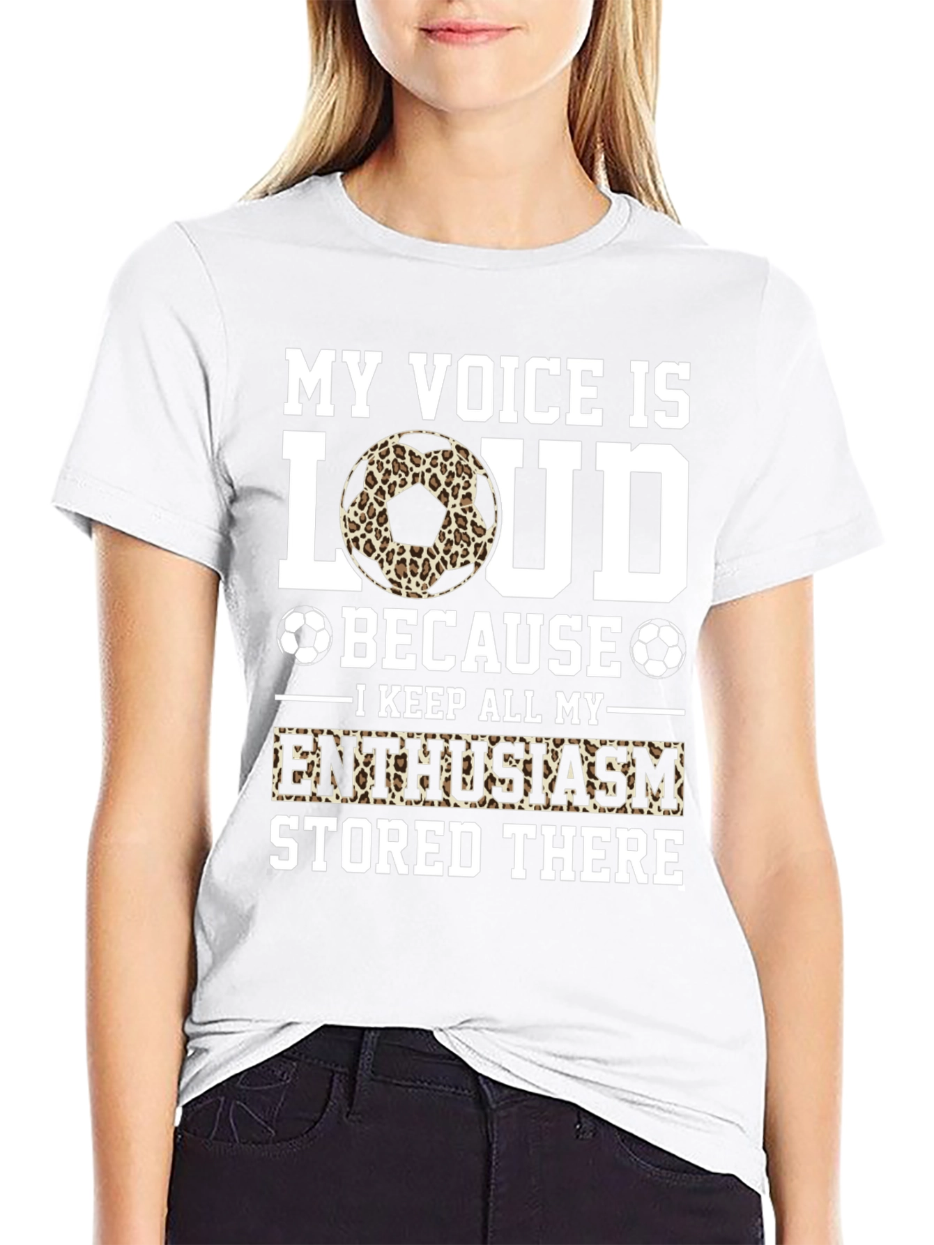 My Voice is Loud Soccer Fan T-Shirt