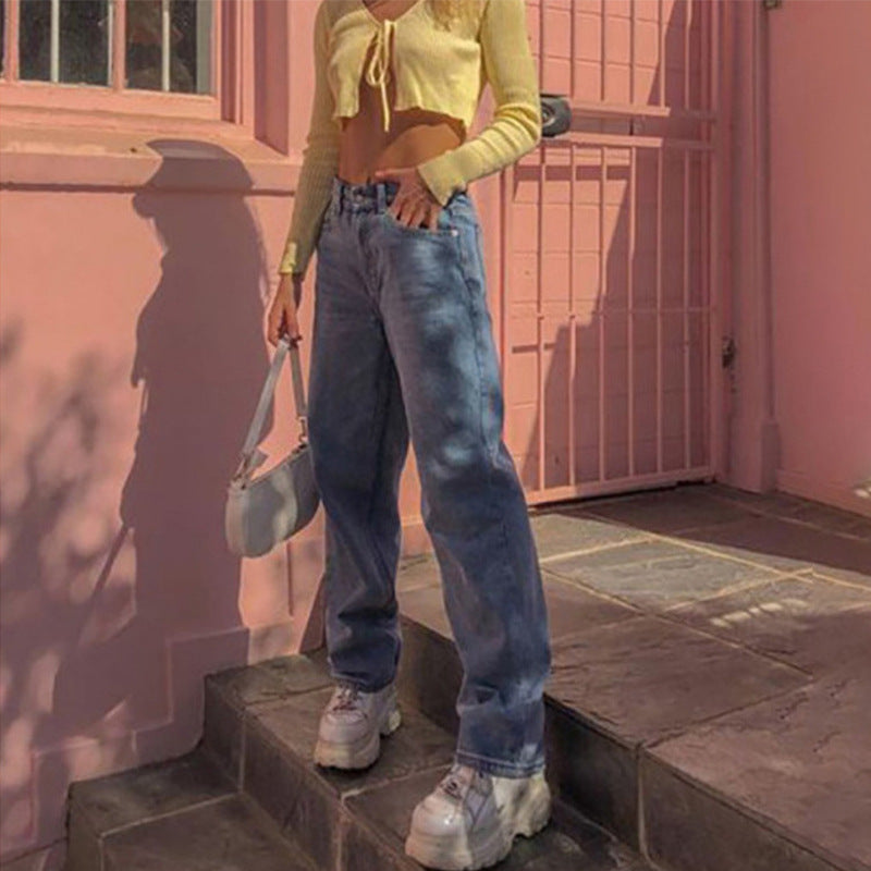 Wide leg jeans for women