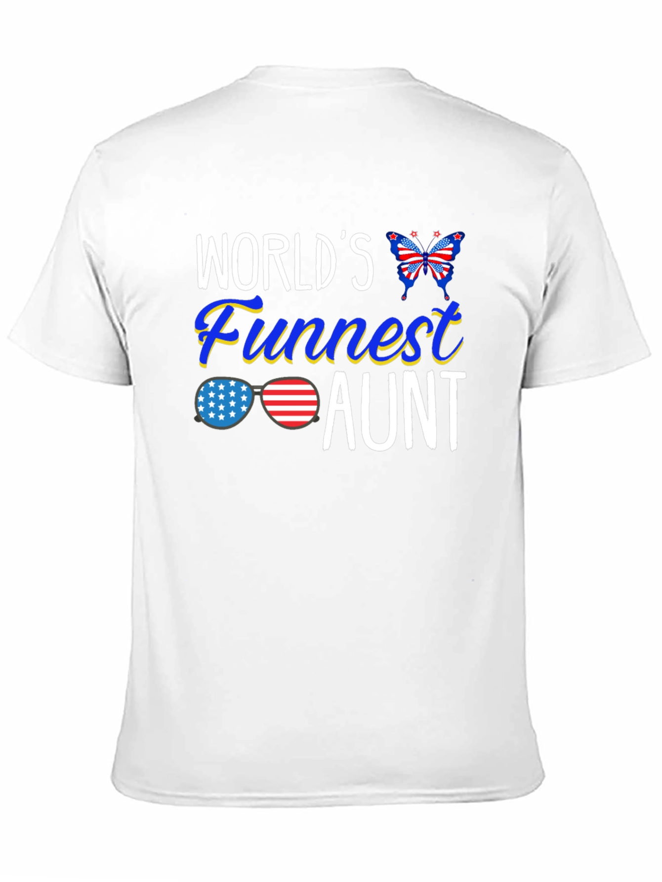 Worlds Funnest Aunt Patriotic T-Shirt